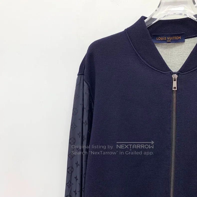 Louis Vuitton Louis Vuitton Dark blue logo presbyopic patchwork wool sta Size US M / EU 48-50 / 2 - 3 Thumbnail