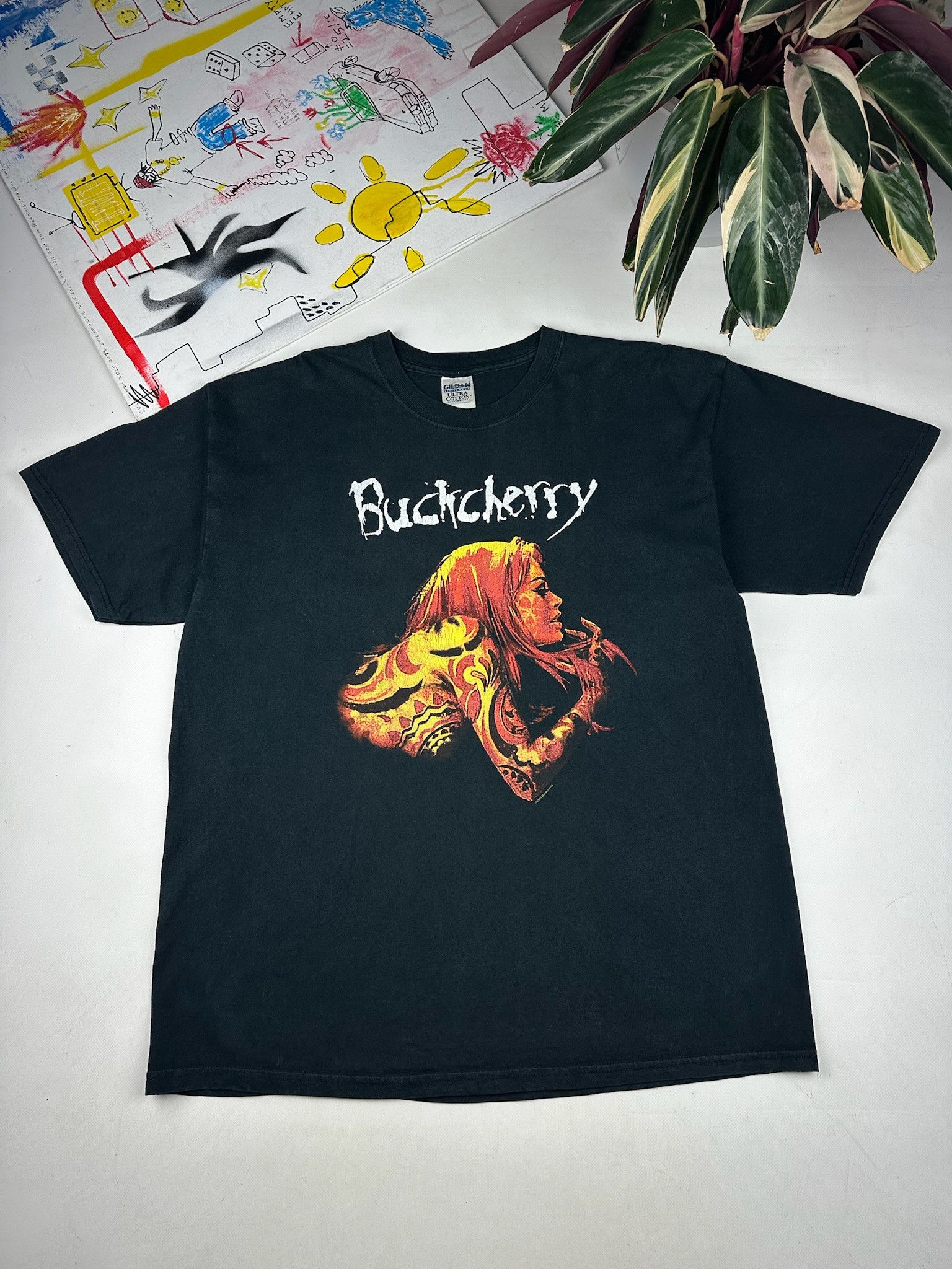 Band Tees Vintage BuckCherry 2005 Tour Tee tattoo sexy girl nude women Size US XL / EU 56 / 4 - 1 Thumbnail