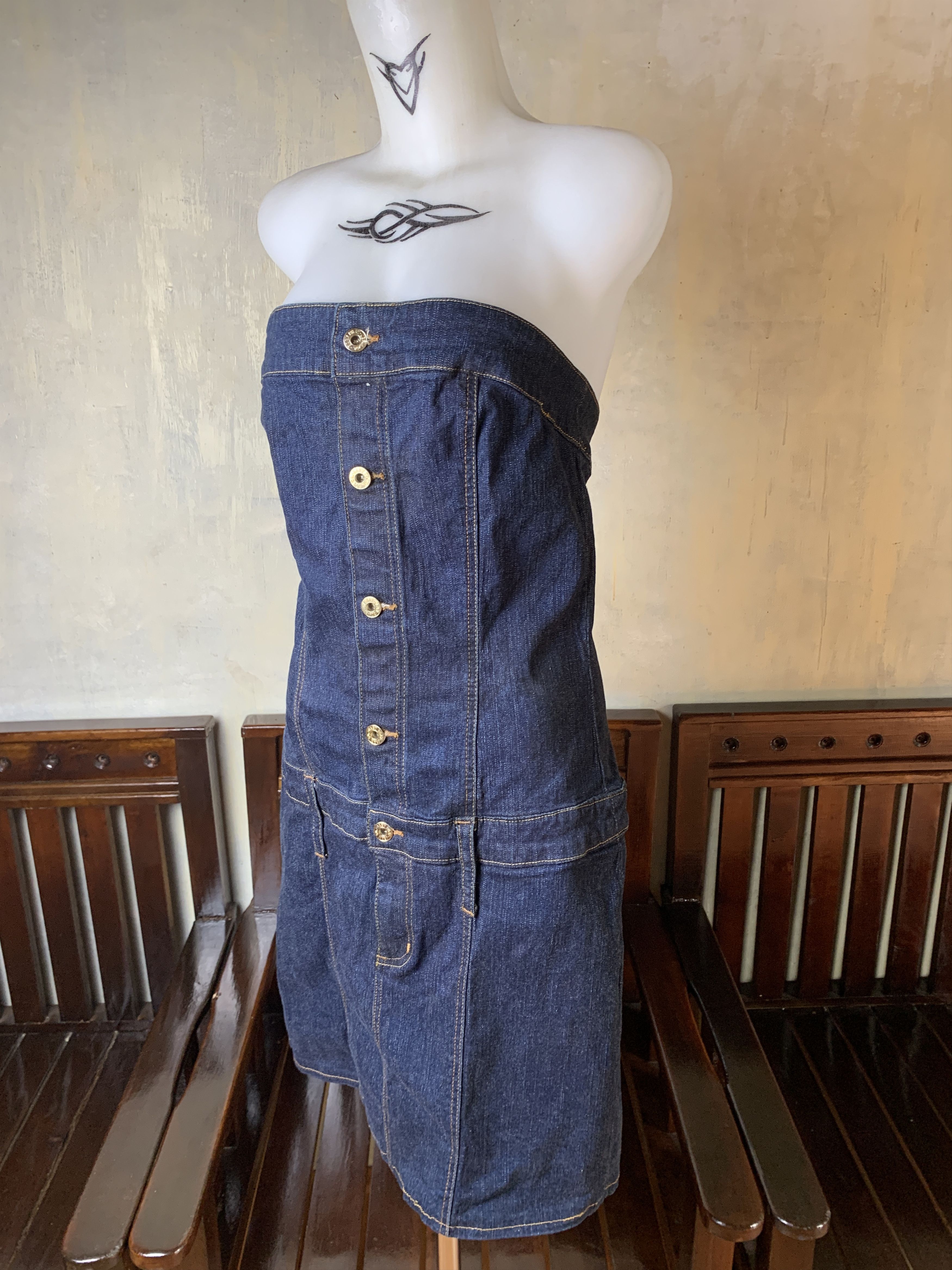 2000s Baby Phat Jeans Tube Dress (L)