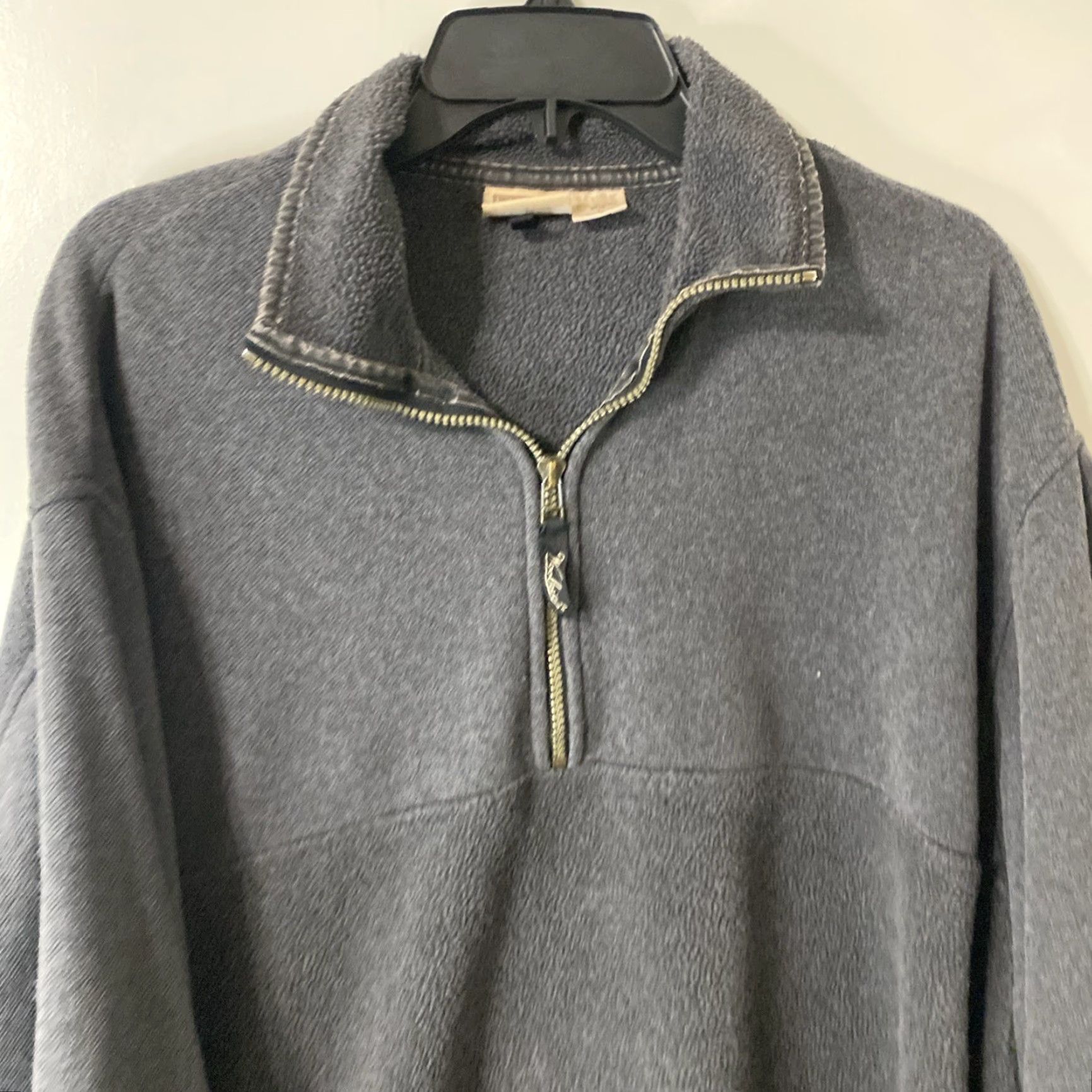 Vintage Woolrich Jacket Mens Large Half Zip Black Polyester Fleece Outdoor 1/2 Zip Insulated Stand-Up Collar Casual Winter Size US L / EU 52-54 / 3 - 5 Thumbnail