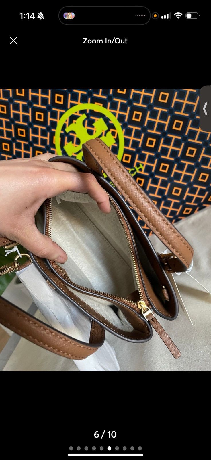 Tory Burch New, tory burch Emerson mini tote crossbody bag in brwon Size ONE SIZE - 4 Thumbnail