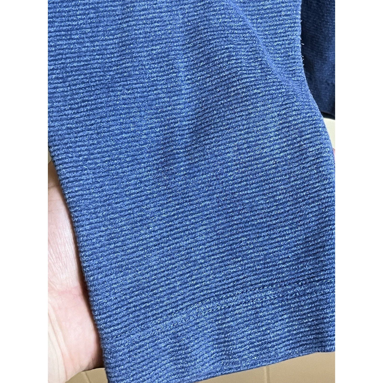 Van Heusen Van Heusen 1/4 Zip Men's XL Blue Long Sleeve Pull Over Size US XL / EU 56 / 4 - 3 Thumbnail