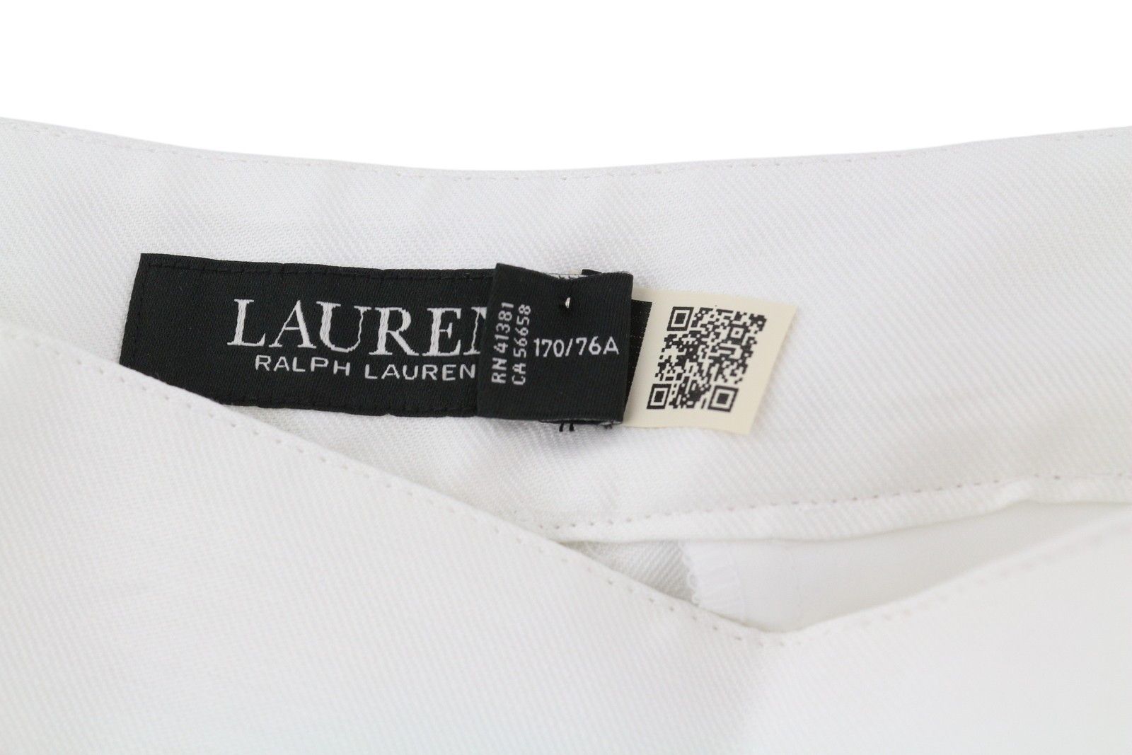 Lauren Ralph Lauren W29 White Linen Blend Cropped Flared Trousers 84706 Size 29" - 11 Thumbnail