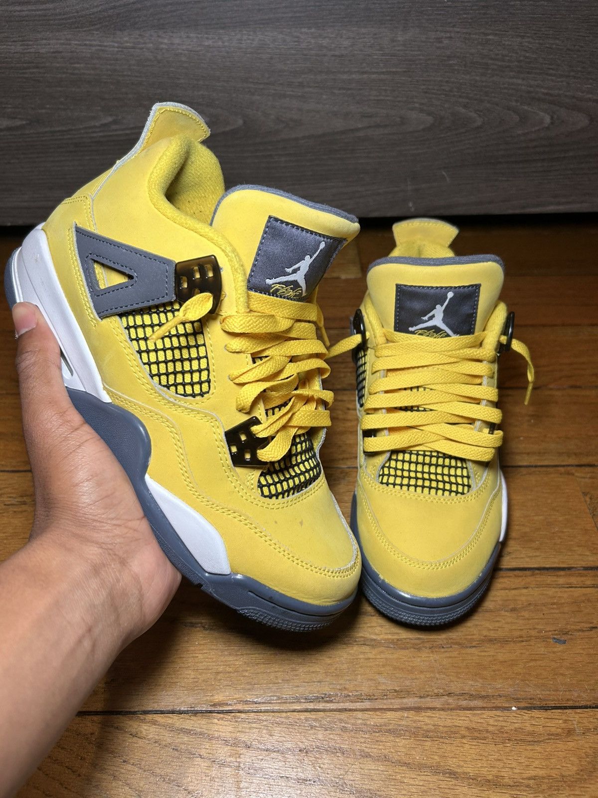 Jordan Brand Nike Air Jordan 4 Retro “Lightning” (2021) Size US 6 / EU 39 - 1 Thumbnail