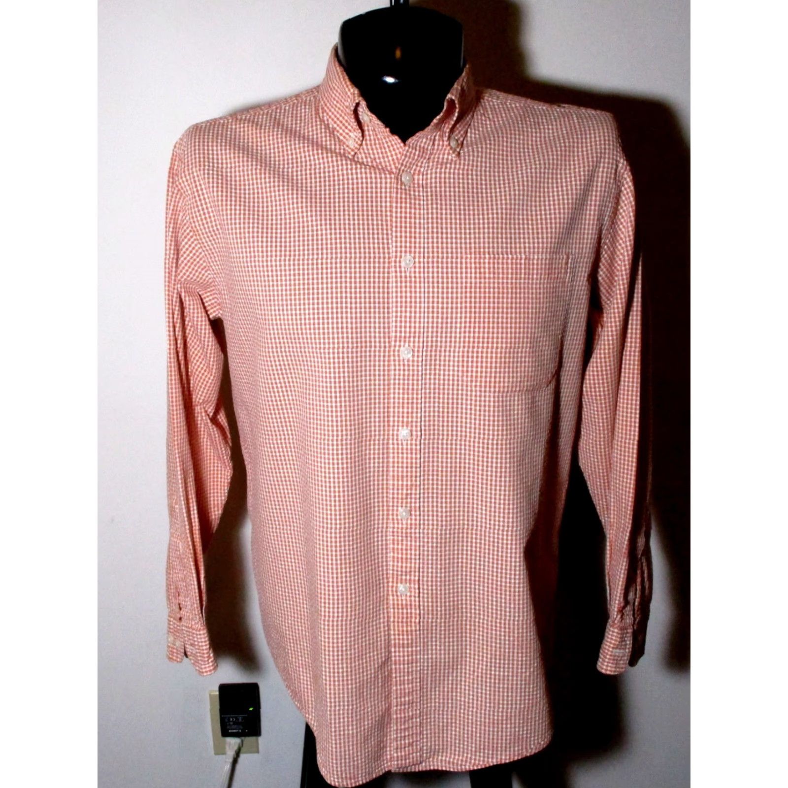 Vintage L.L. BEAN Pink Long Sleeve Button Shirt Men's Size M Reg. Size US M / EU 48-50 / 2 - 3 Thumbnail