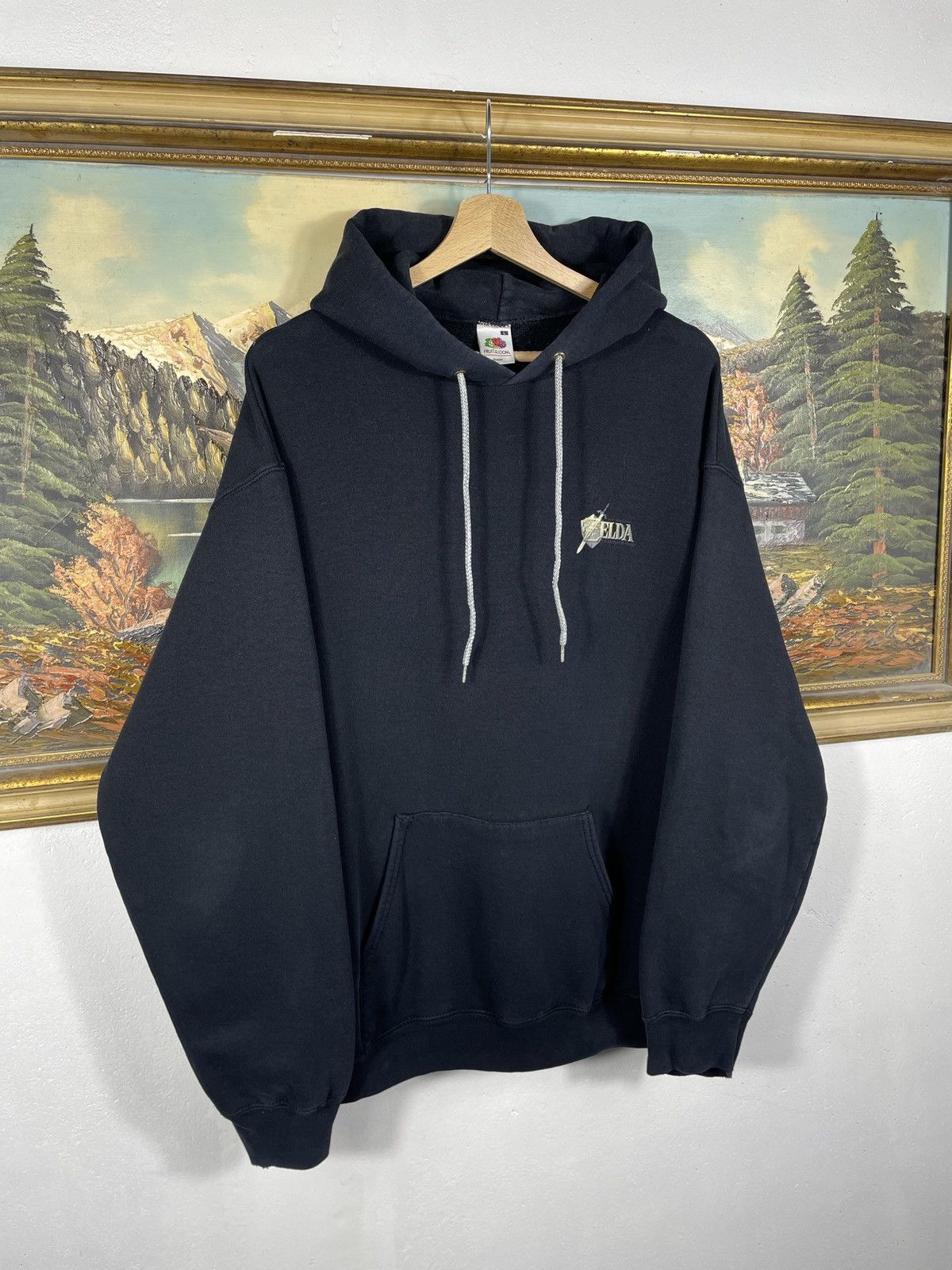 Japanese Brand × Nintendo × Vintage Retro 00s Zelda 2005 Hoodie Baggy Loose Boxy Japanese Game Size US L / EU 52-54 / 3 - 3 Thumbnail