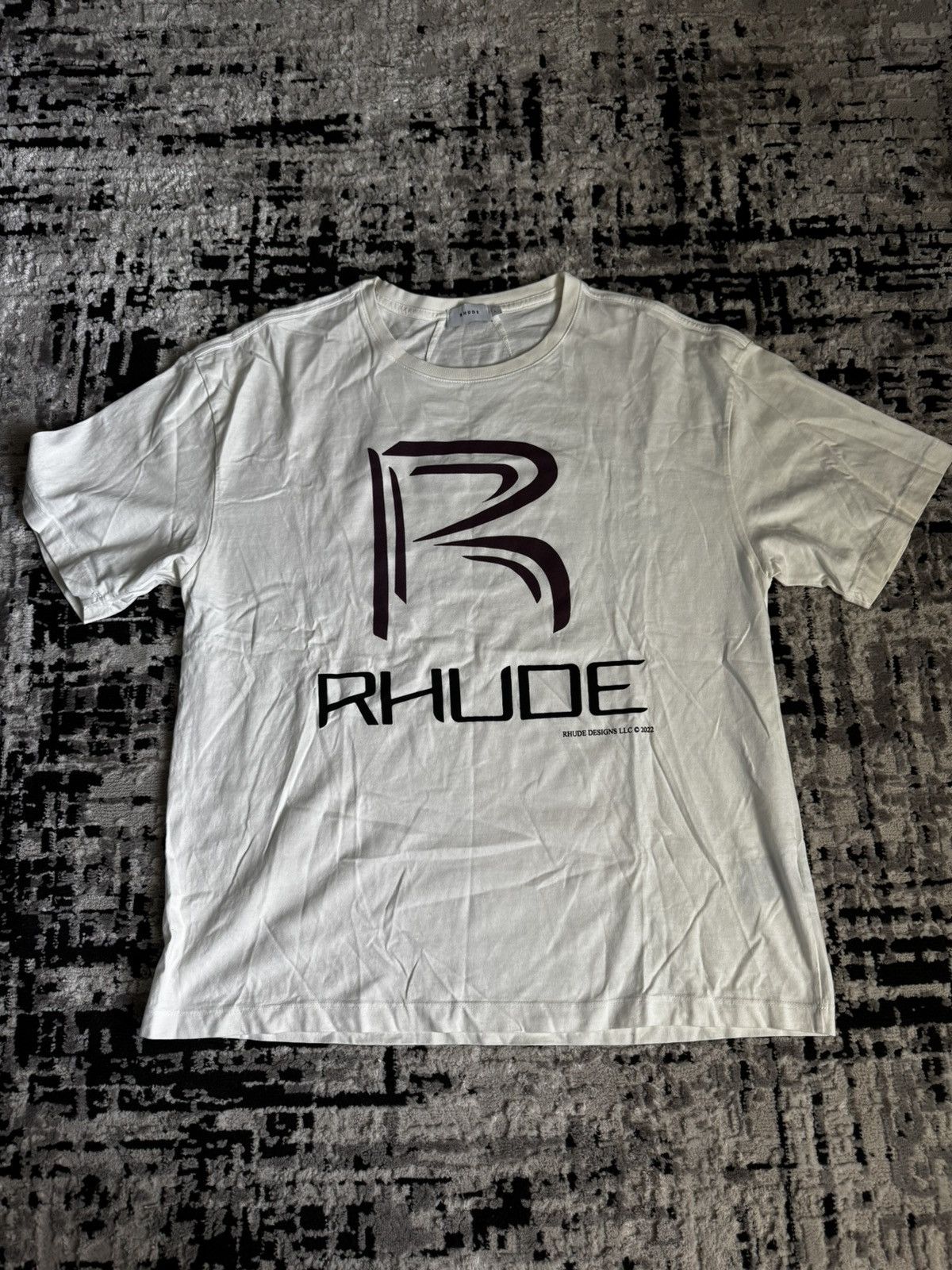Rhude Rhude Off White Cotton T shirt Size US L / EU 52-54 / 3 - 1 Thumbnail