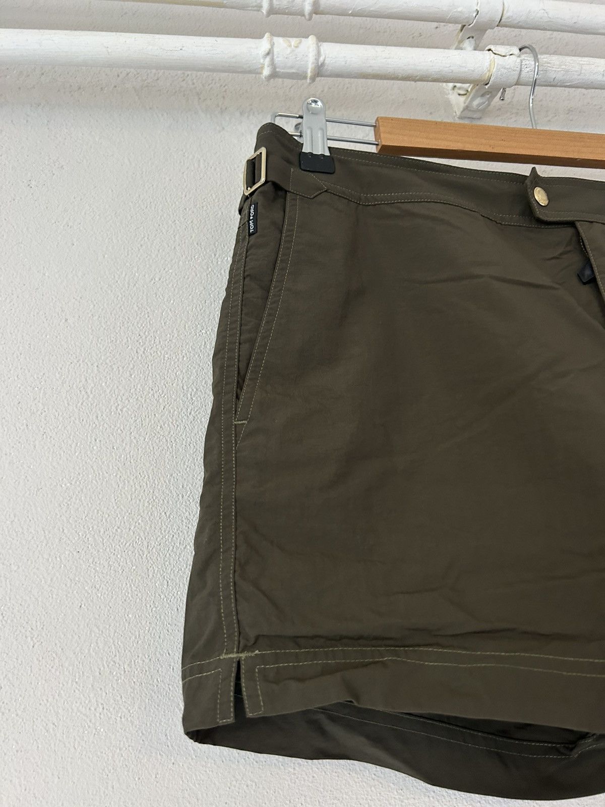 Tom Ford Olive Green Swim Shorts Size US 34 / EU 50 - 4 Thumbnail