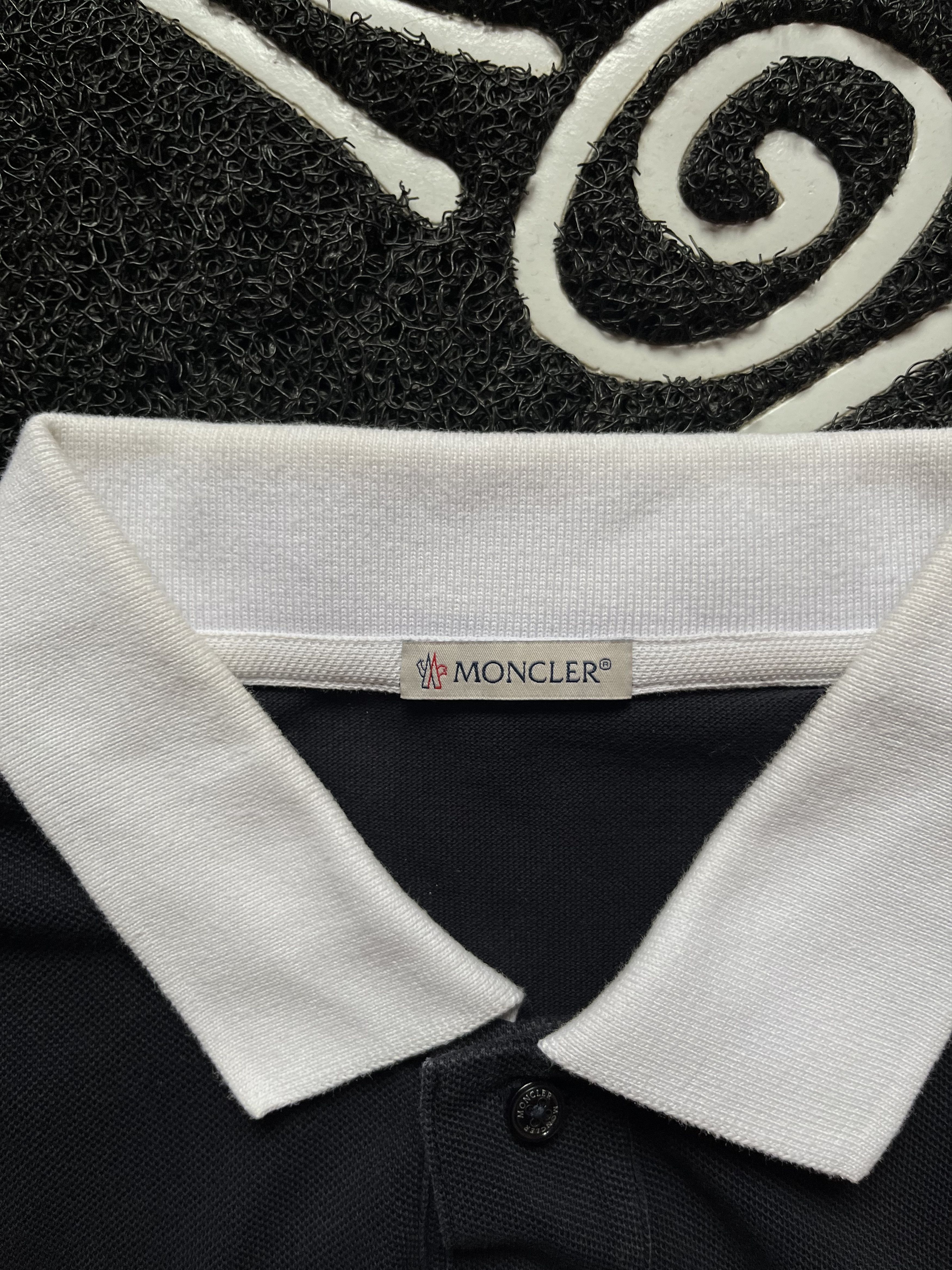 Moncler Moncler Luxury Maglia Polo Manica Corta Black Tee Authentic Size US M / EU 48-50 / 2 - 5 Thumbnail