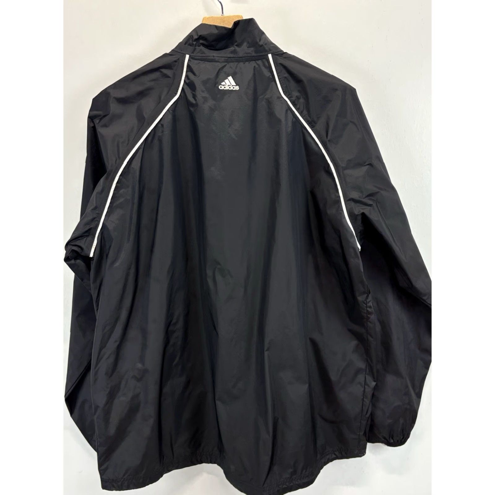 Adidas Adidas Wind Rain Jacket / Windbreaker Black Mens XL Packable Waterproof ClimaProof Golf Size US XL / EU 56 / 4 - 4 Thumbnail