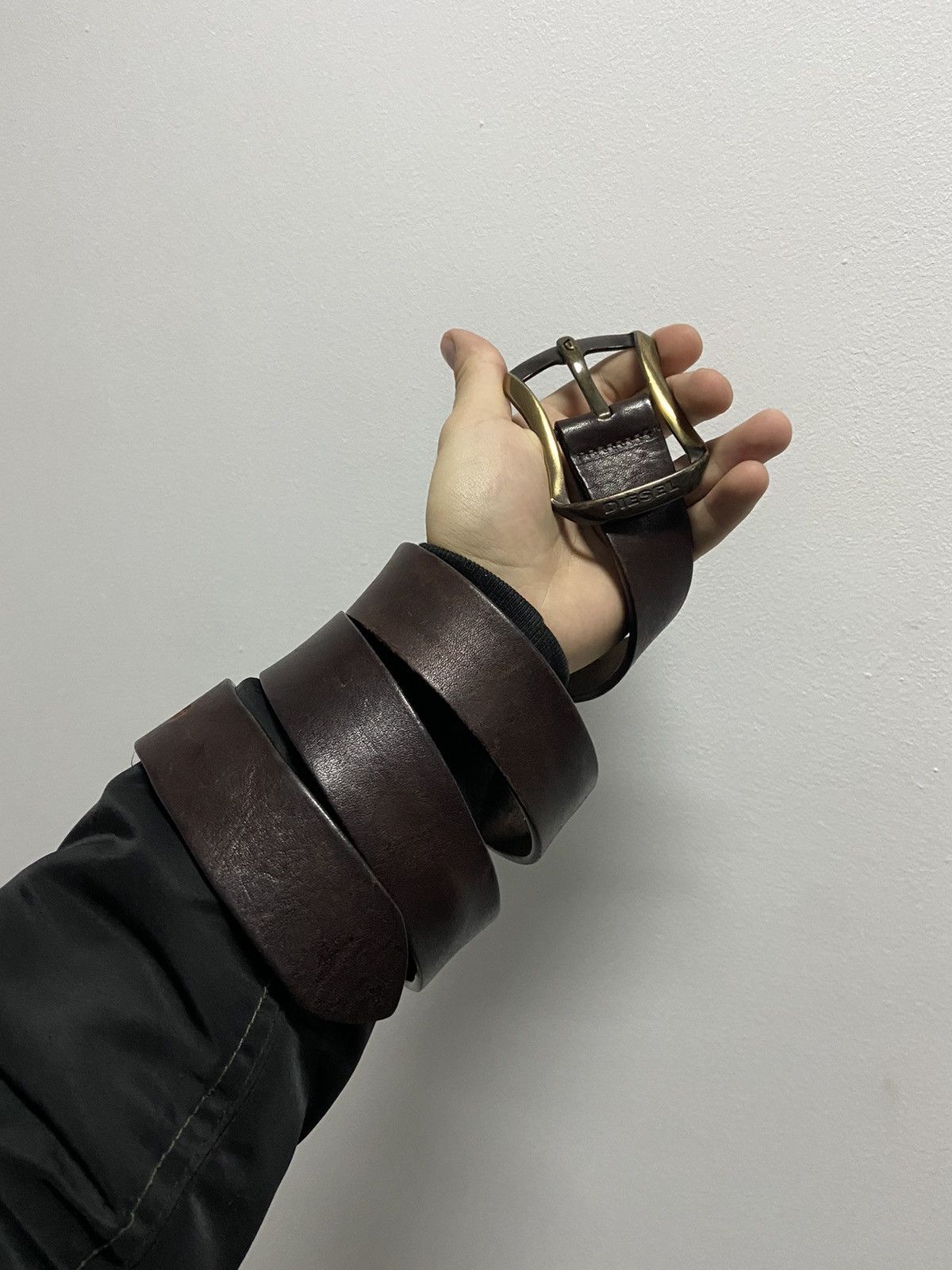 Diesel × Vintage Diesel belt leather vintage made in Italy avant Garde Size ONE SIZE - 1 Thumbnail