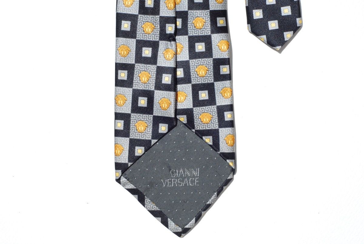 Versace Vintage Gianni Versace Medusa Silk Tie Size ONE SIZE - 1 Thumbnail
