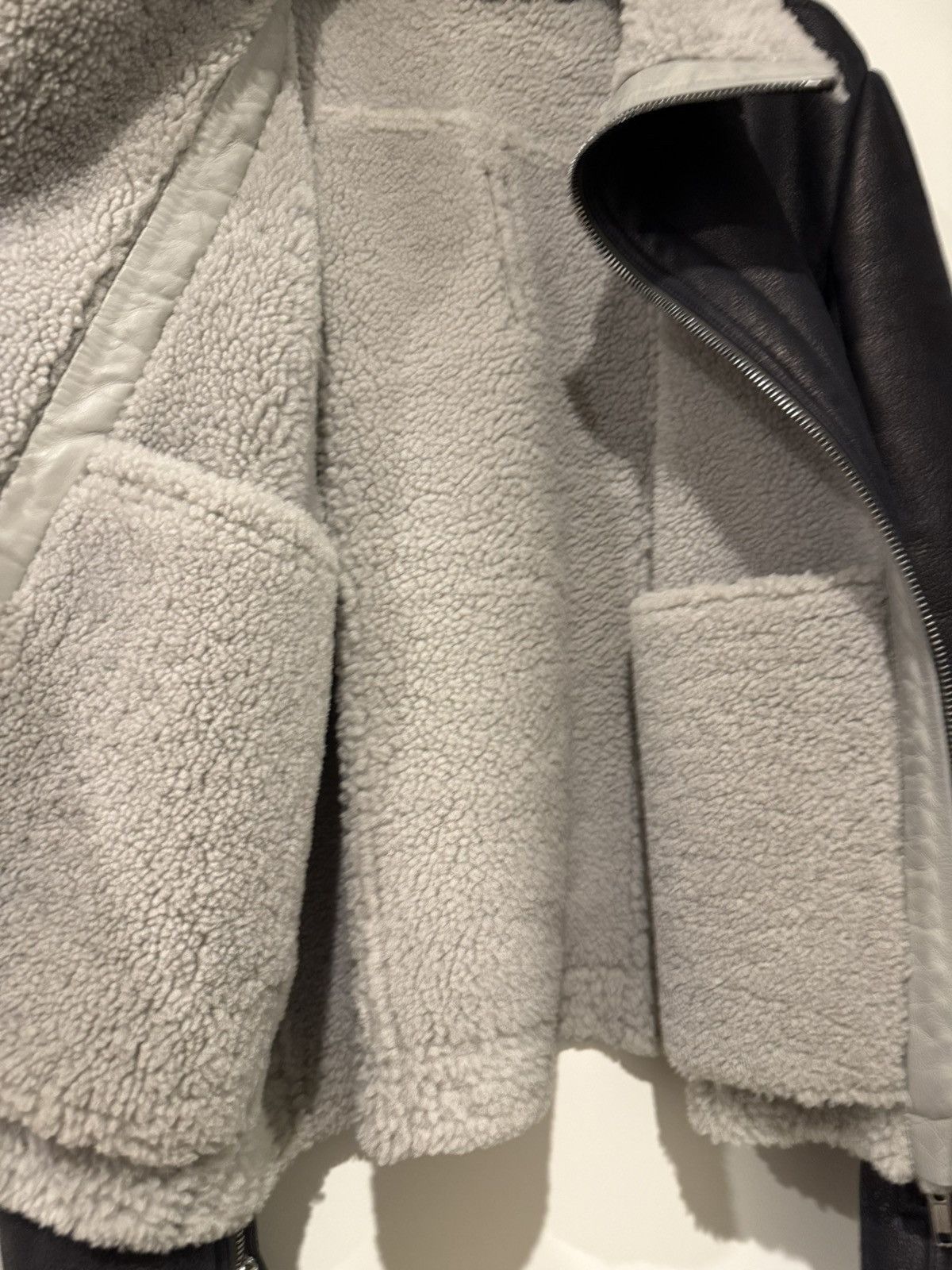 Rick Owens Shearling Bauhaus Leather Jacket Strobe F/W22 Size US L / EU 52-54 / 3 - 12 Thumbnail