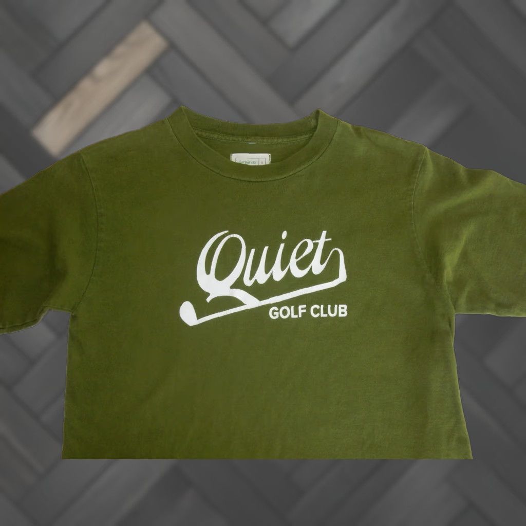 Vintage VINTAGE Quiet Golf Club Men's T-Shirt Size S Short Sleeve Green Cotton Graphic Print Size US S / EU 44-46 / 1 - 1 Thumbnail