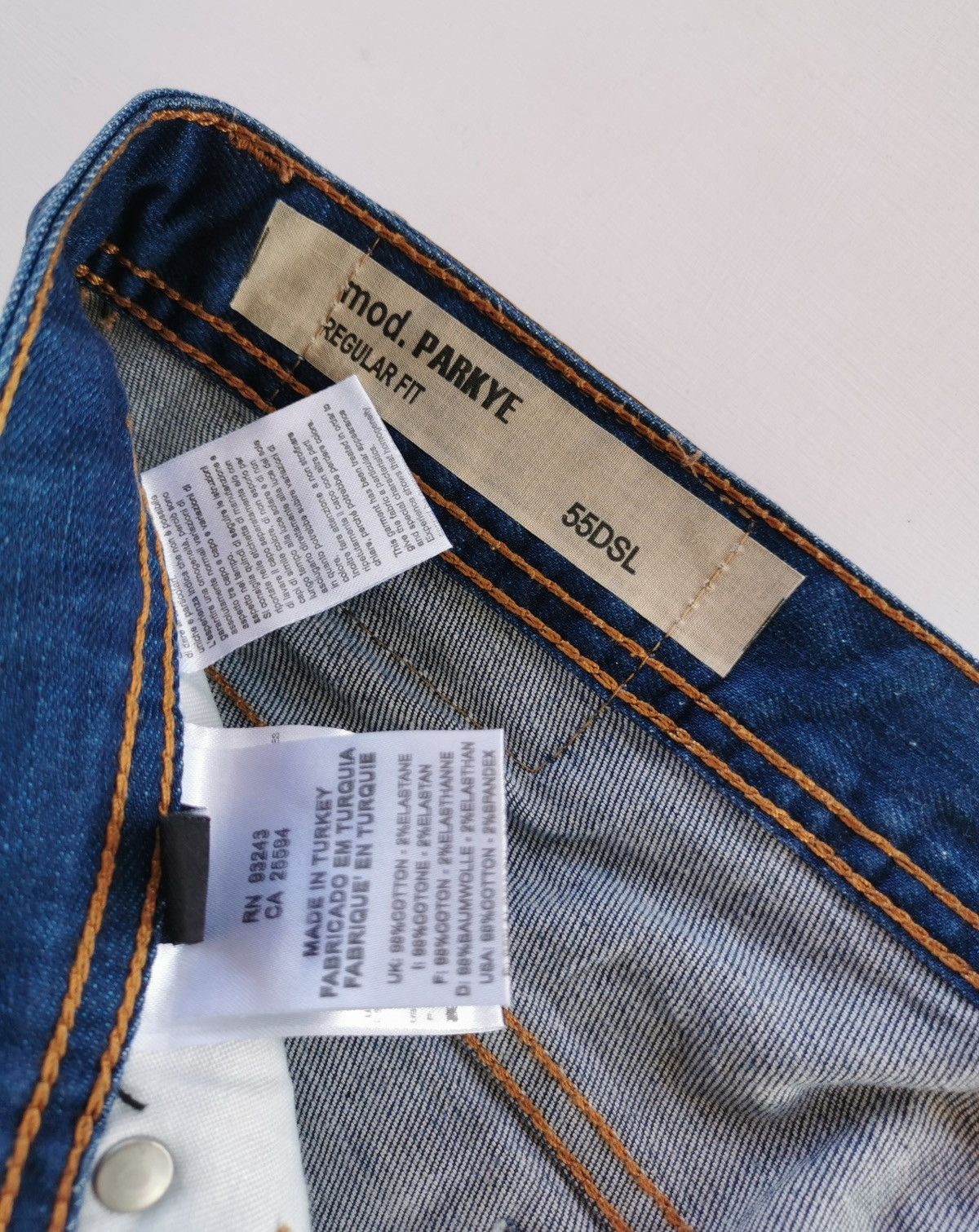 Diesel Vintage 55DSL Parkye Regular Fit Denim Jeans Size US 36 / EU 52 - 10 Thumbnail