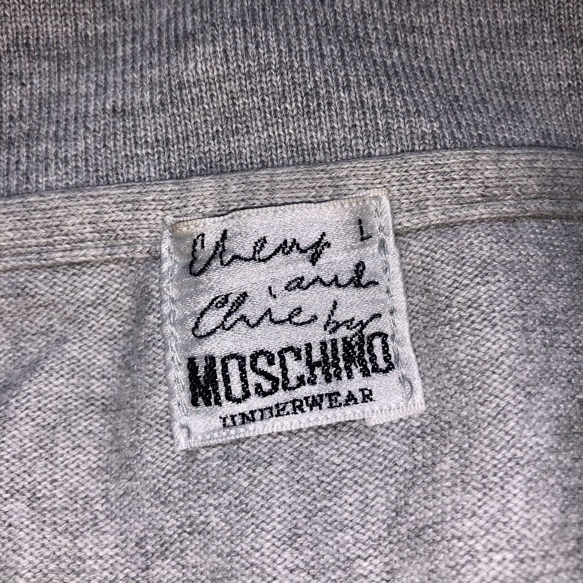 Designer × Moschino × Vintage Vintage Moschino Underwear Long Sleeve Polo Shirt Size US L / EU 52-54 / 3 - 6 Thumbnail