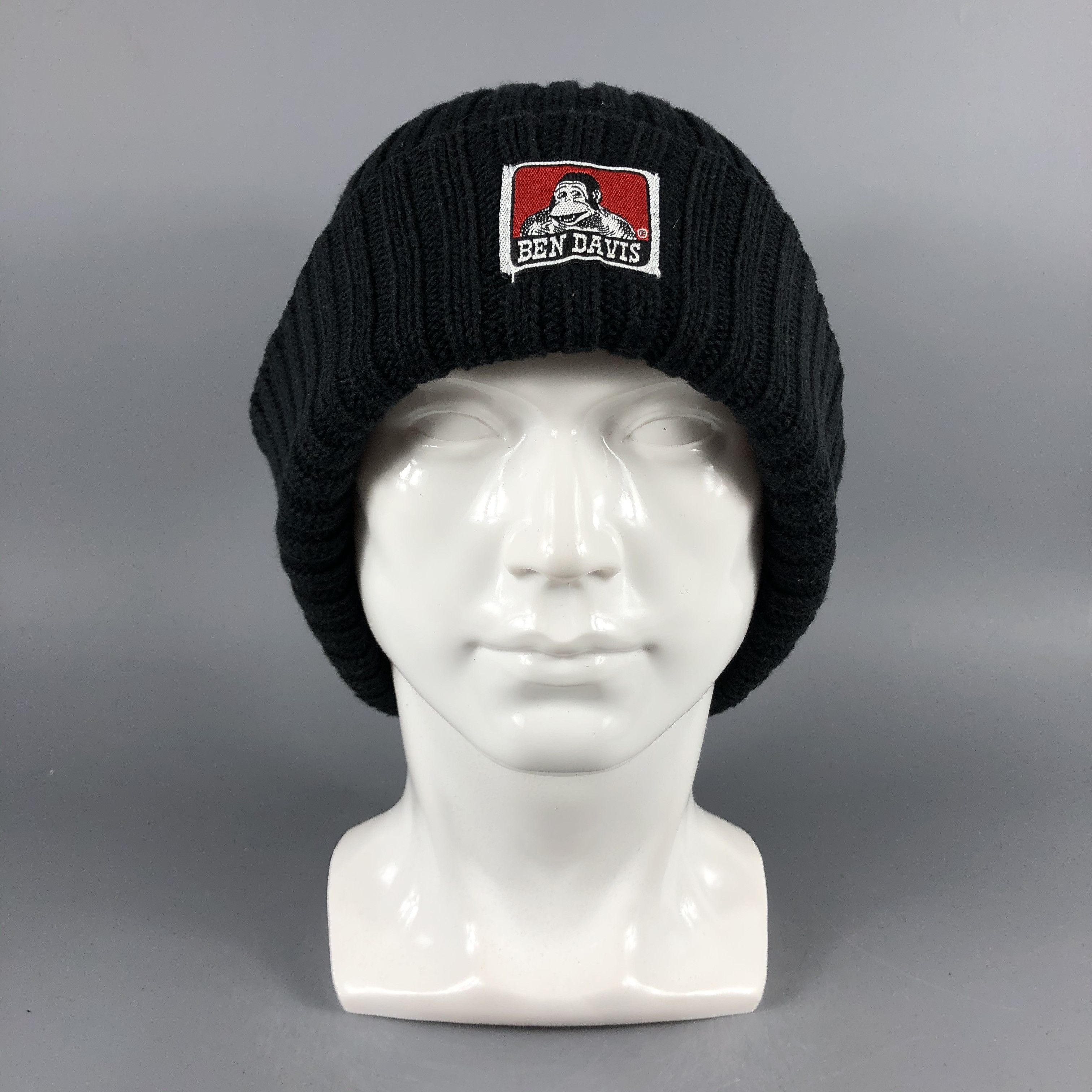 Ben Davis × Vintage Ben Davis Ribbed Black Beanie Snow Hat Snow Cap -D951 Size ONE SIZE - 8 Thumbnail