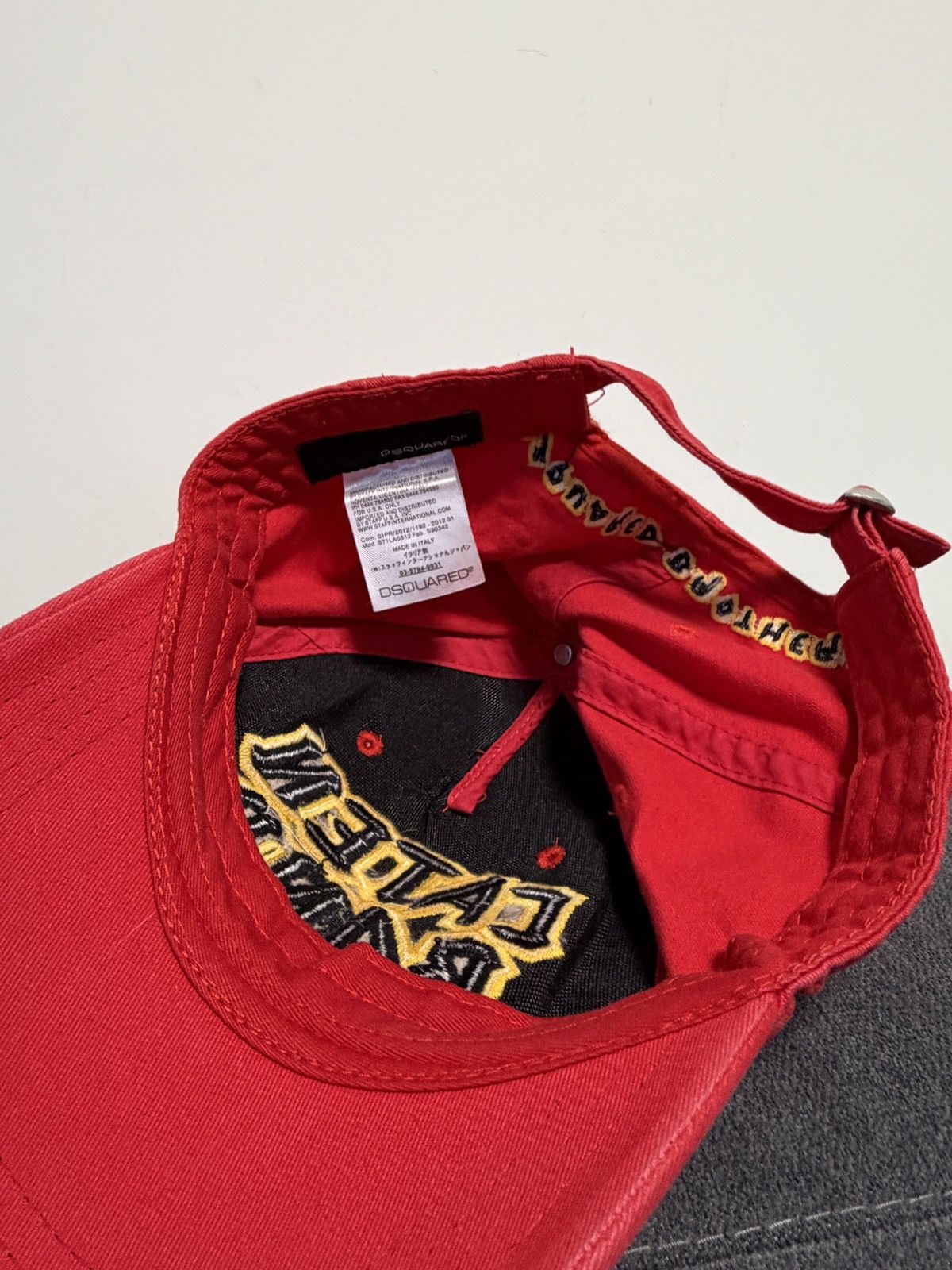 Dsquared2 DSQUARED2 Caten Band Red Cap Size ONE SIZE - 7 Thumbnail