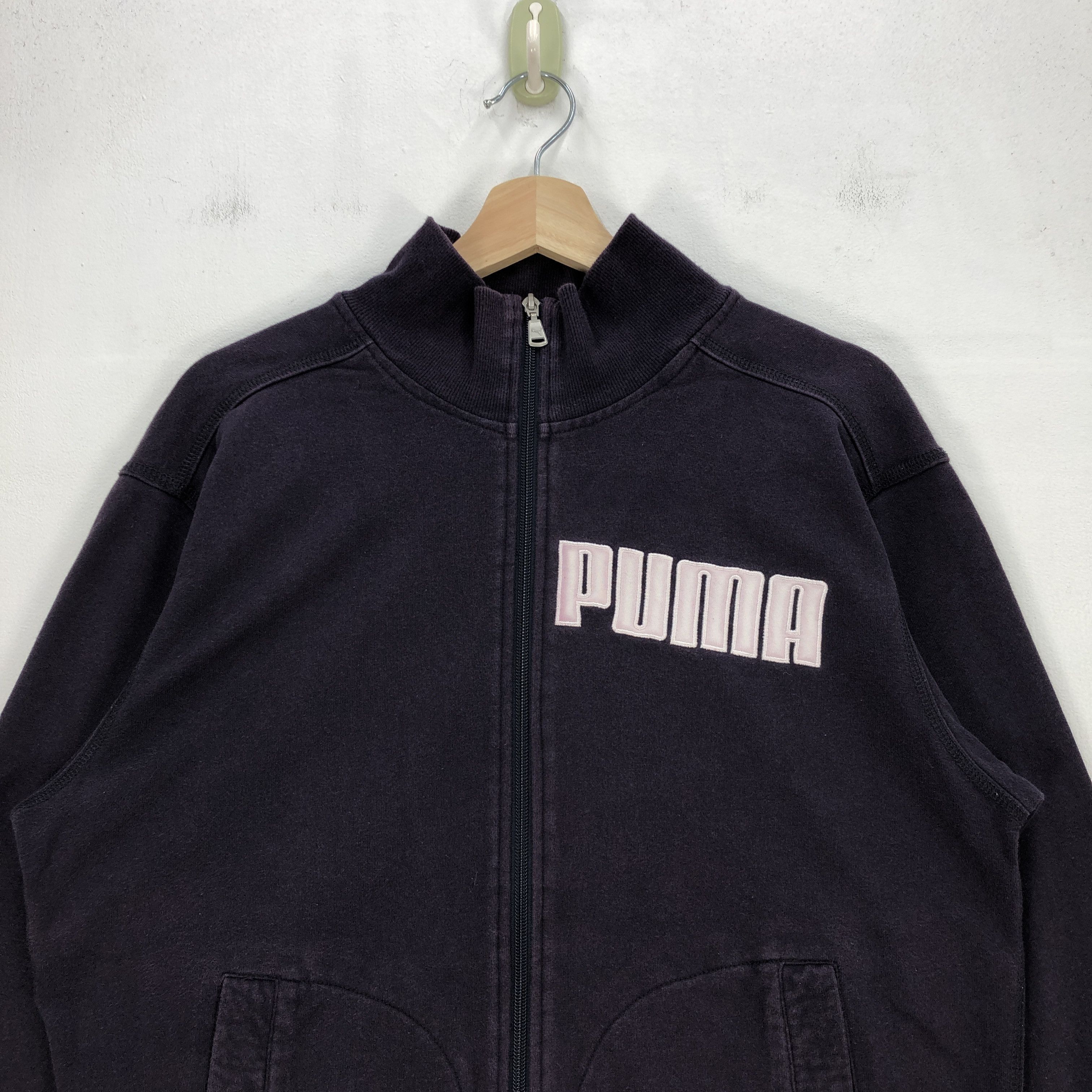 Puma Vintage Puma Sweater Puma Zipper Sweatshirt Tracktop Size US L / EU 52-54 / 3 - 2 Thumbnail