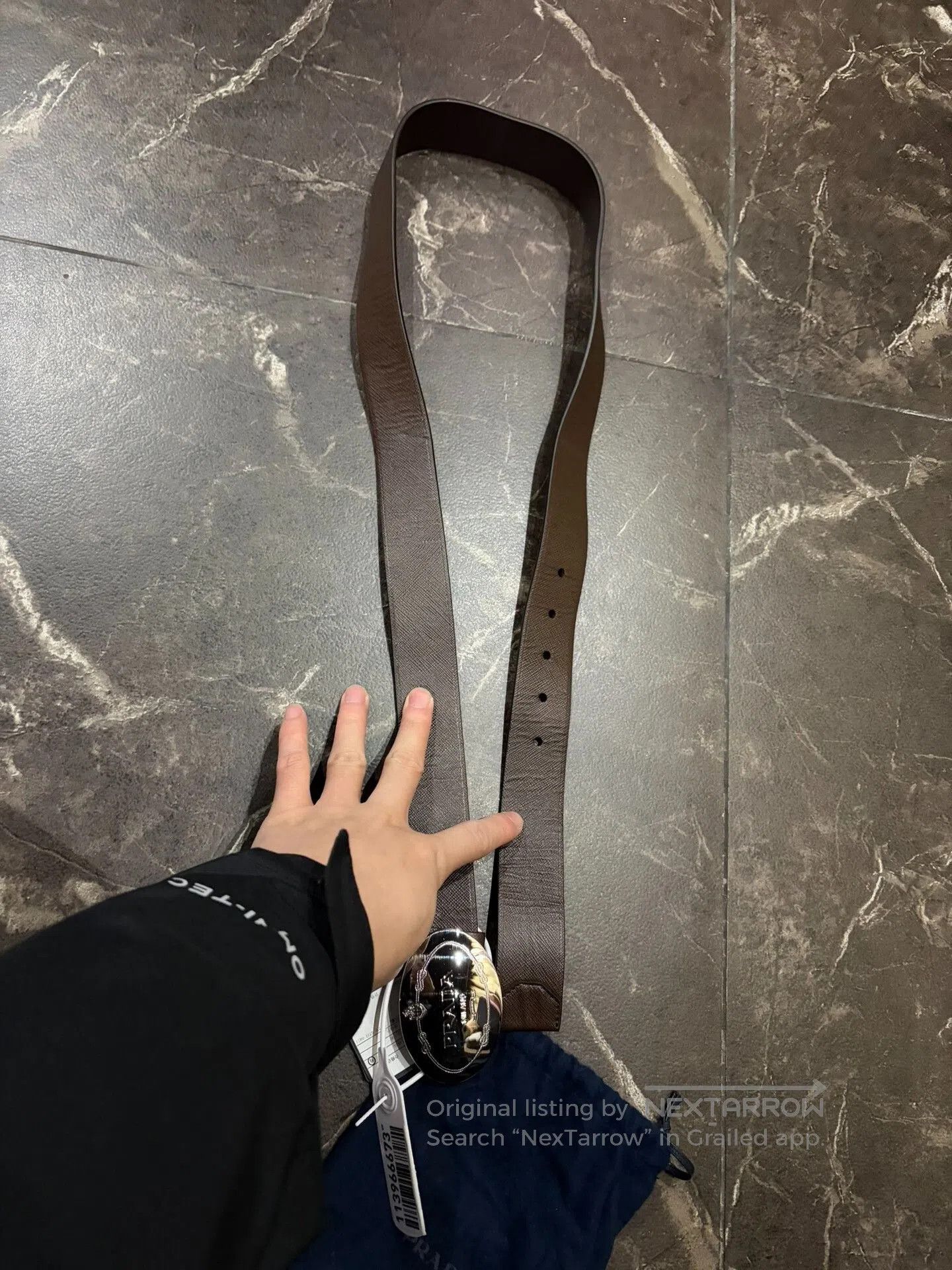 Prada Prada Men's Leather Belt. Size ONE SIZE - 2 Thumbnail