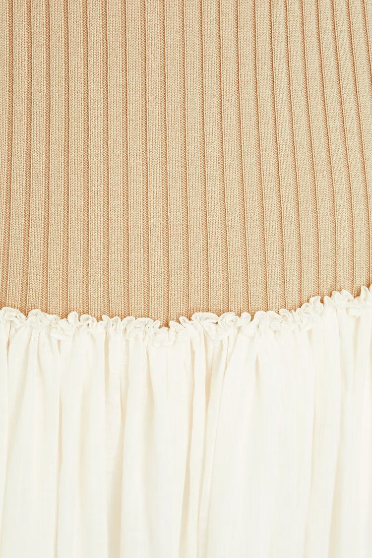 Chloe o1y0825 Midi Skirt in Ivory/White Size 28" / US 6 / IT 42 - 4 Thumbnail