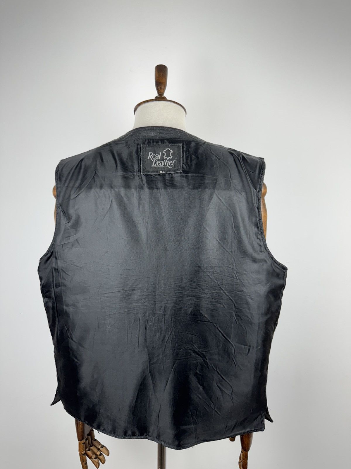 Vintage Vintage Real Leather Retro Bike Vest Jacket size L Size US XL / EU 56 / 4 - 5 Thumbnail
