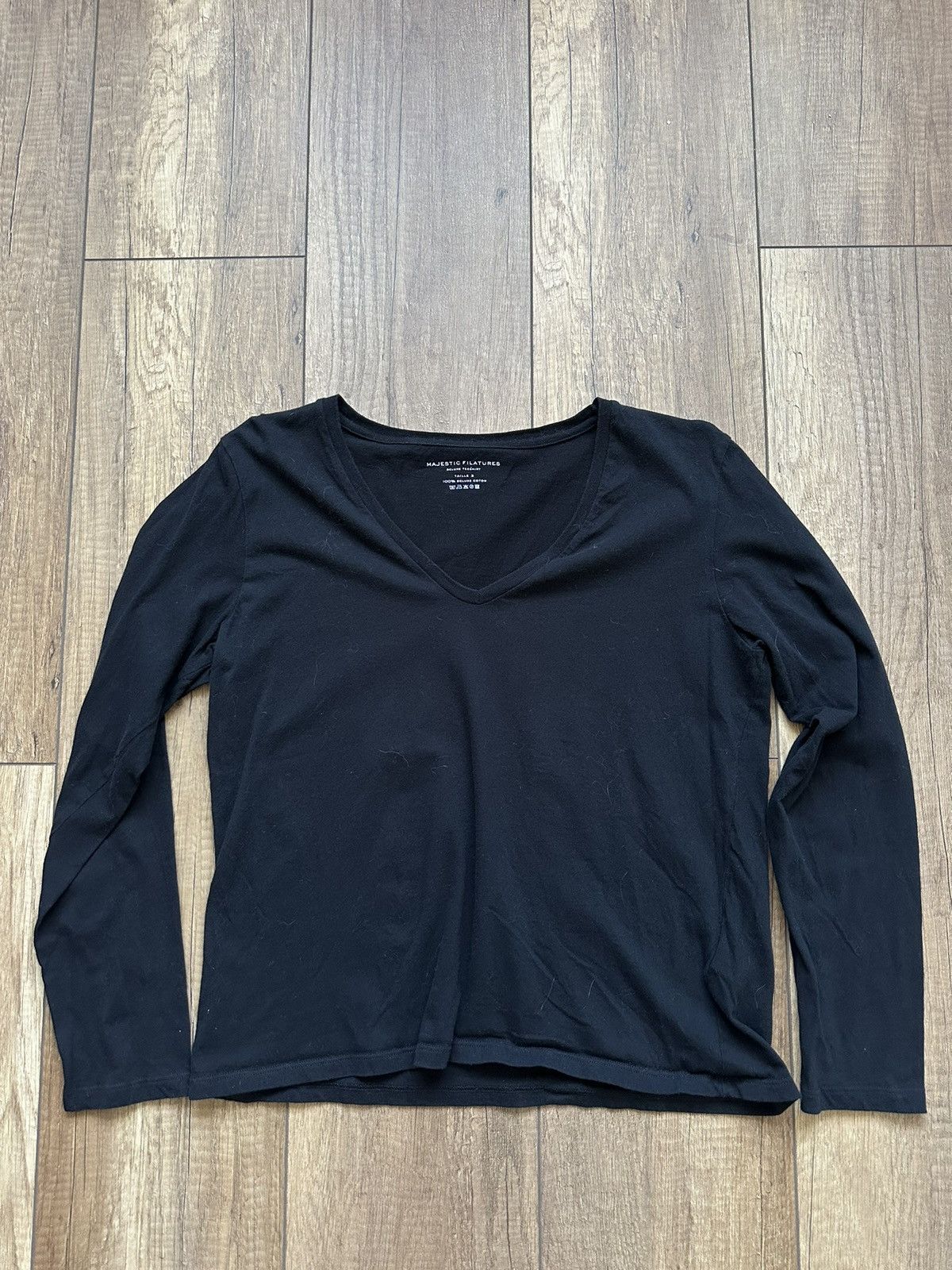 MAJESTIC FILATURES Majestic Filatures Taille 3 M black long sleeve Size M / US 6-8 / IT 42-44 - 1 Thumbnail