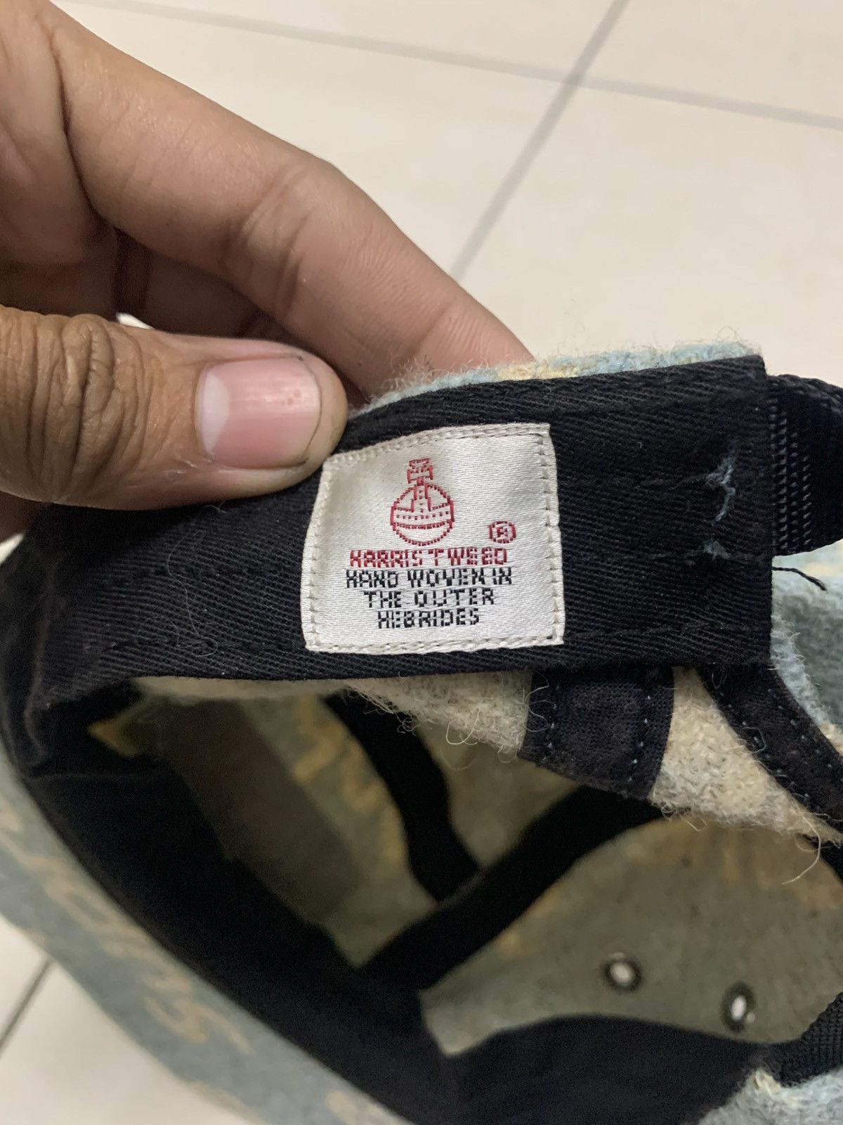 Harris Tweed × Supreme Supreme Harris Tweed Camp Cap in Light Blue Size ONE SIZE - 6 Thumbnail