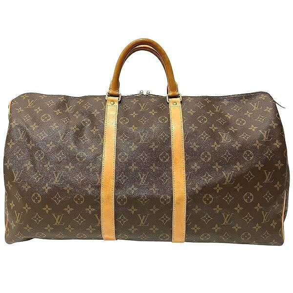 Louis Vuitton Louis Vuitton Louis Vuitton Keepall Monogram Boston Bag Canvas Travel Bag M41424 Size ONE SIZE - 1 Thumbnail