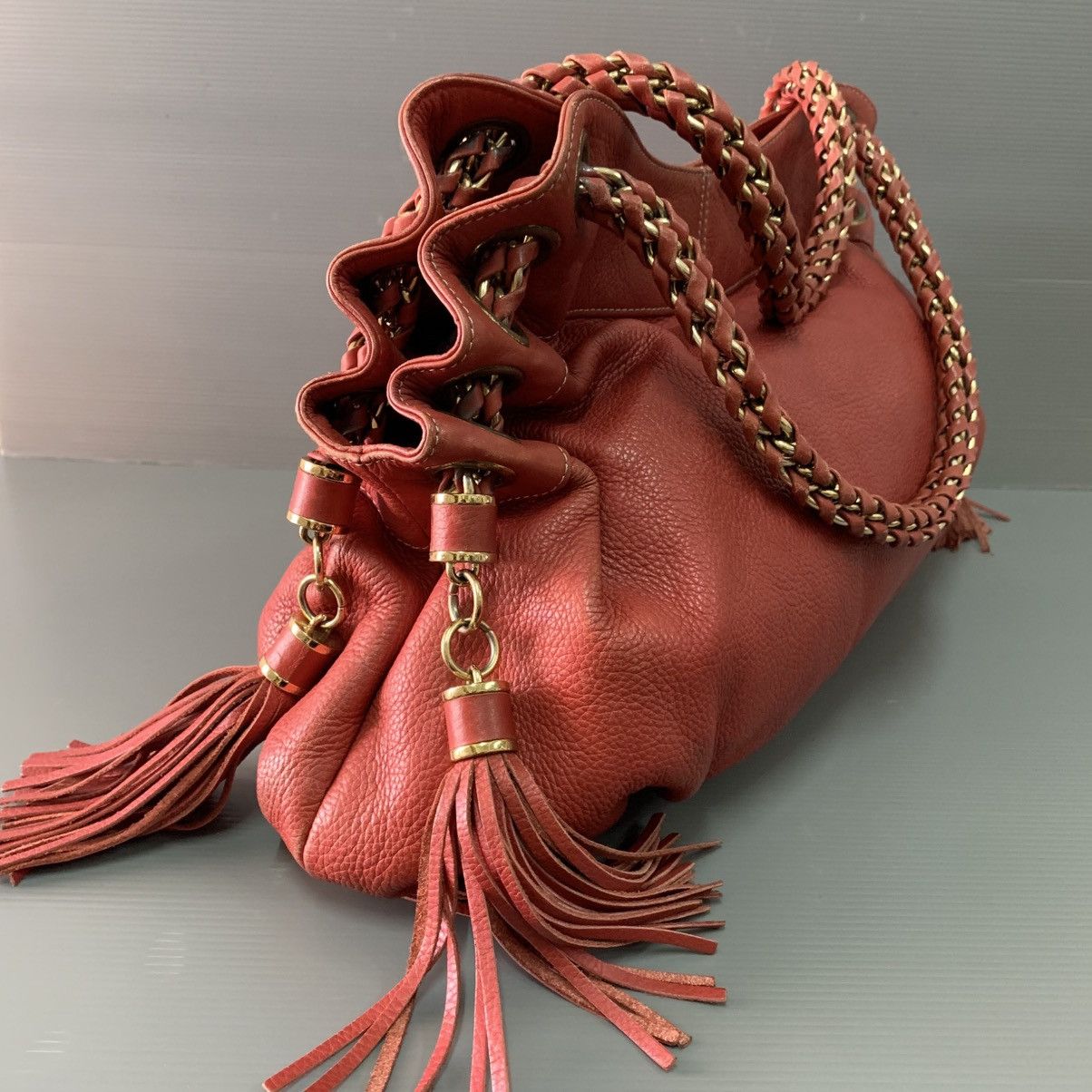 Salvatore Ferragamo Salvatore Ferragamo Red Shoulder Bag Size ONE SIZE - 6 Thumbnail