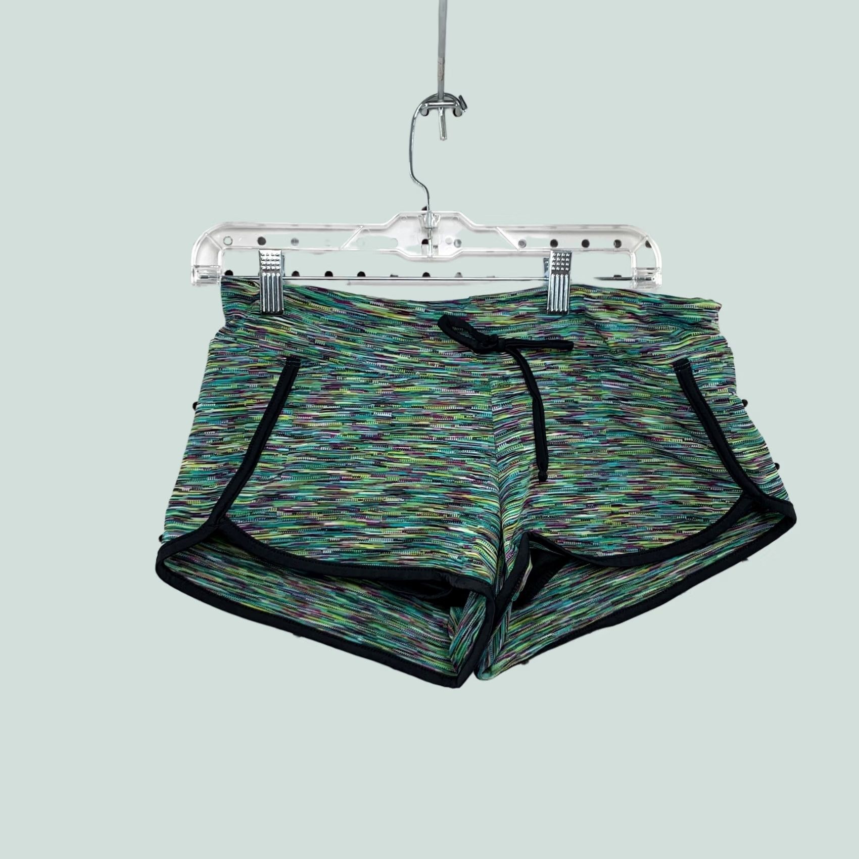 Athleta Athleta Shorts Womens Small Green Multicolor Activewear Workout Run Train Athletic Shorts Size 28" / US 6 / IT 42 - 1 Thumbnail