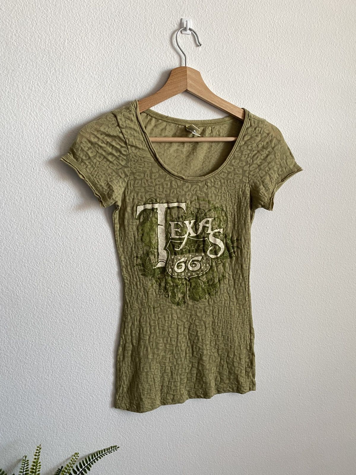 Other Y2K Texas Route 66 Leopard Top Size S / US 4 / IT 40 - 2 Thumbnail