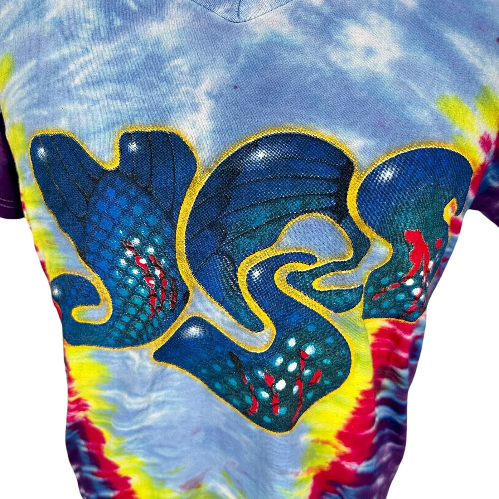Fruit Of The Loom Yes Rock Band T-Shirt Mens Medium Tie Dye 2014 Summer Tee Size US M / EU 48-50 / 2 - 2 Thumbnail