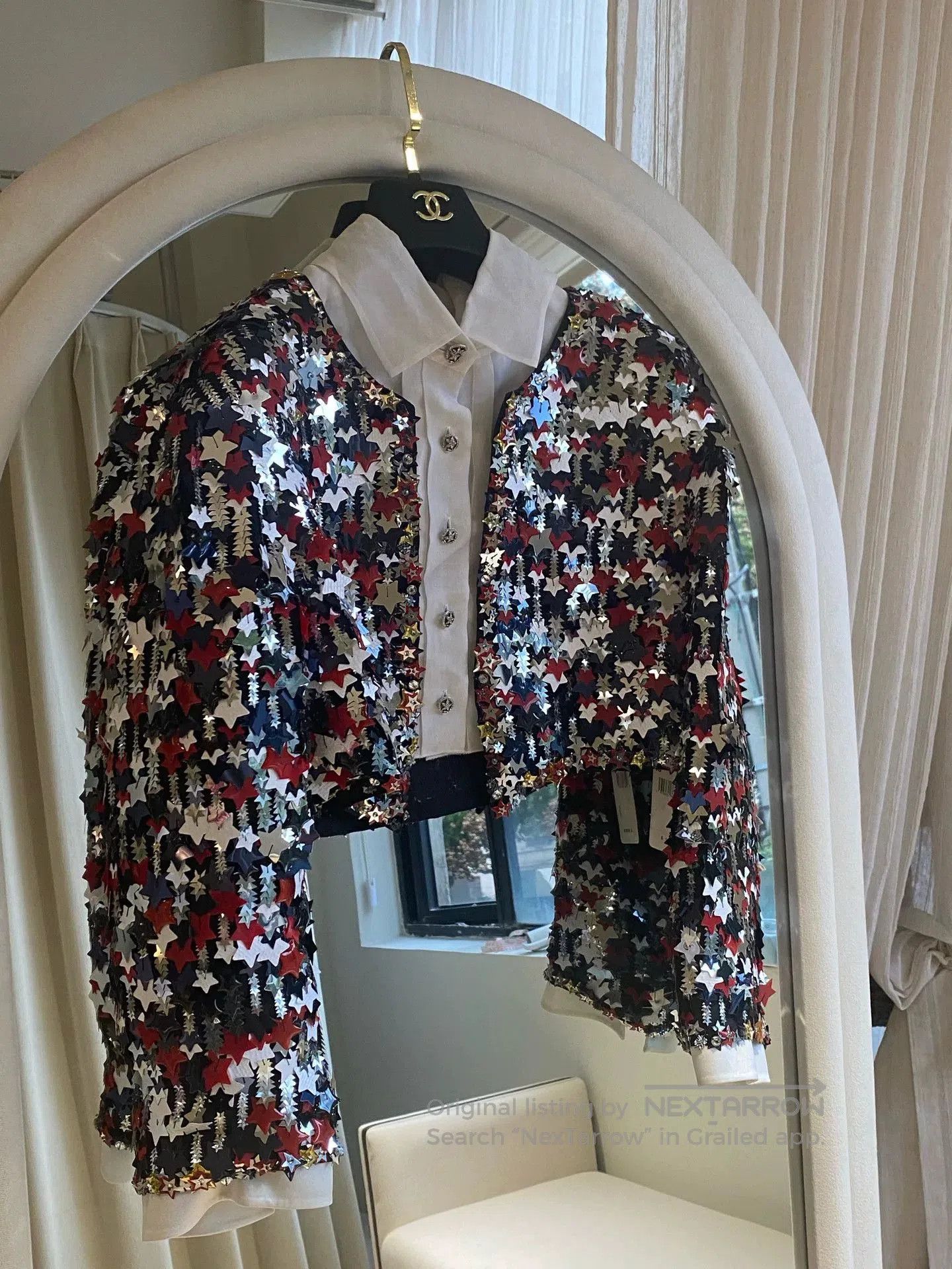 Chanel Chanel Dallas Star Sequin Jacket FR40. Size US XL / EU 56 / 4 - 1 Thumbnail