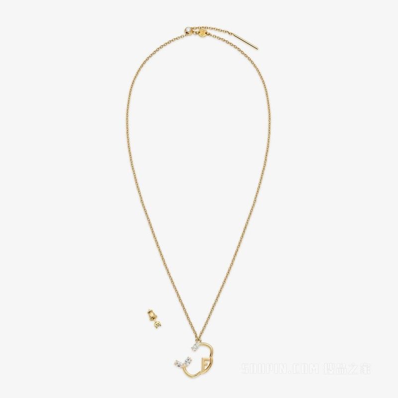 Fendi o1loc1c0824 Size: OS / Astrology Necklace in Golden Size ONE SIZE - 1 Thumbnail