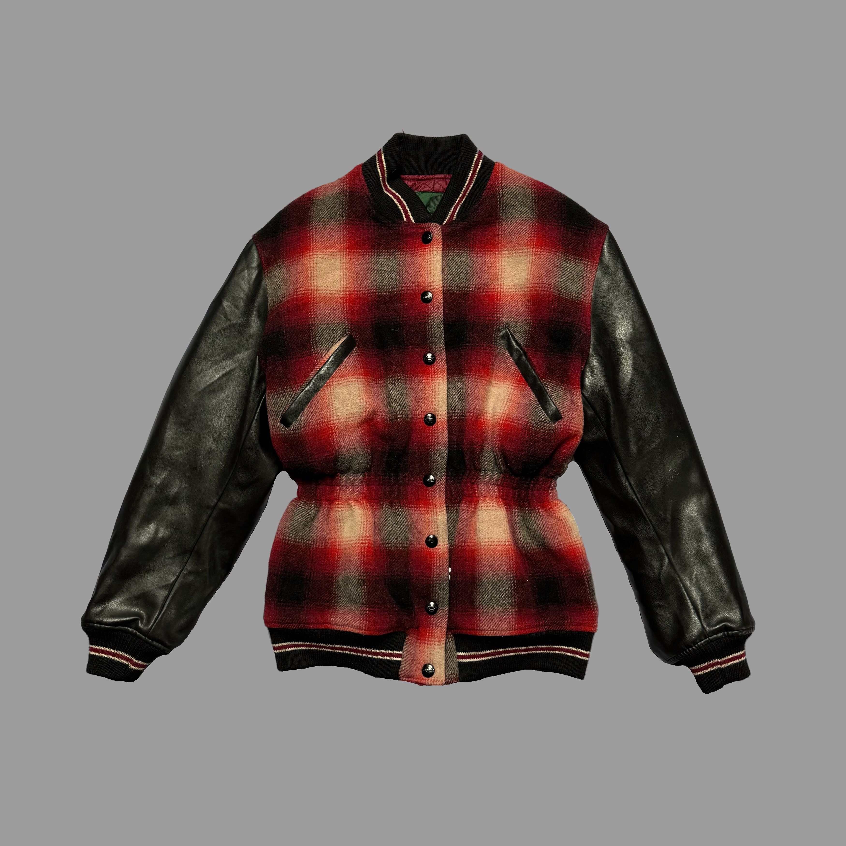 JEAN PAUL JUNIOR GAULTIER 80S WOOL LEATHER BOMBER JACKET