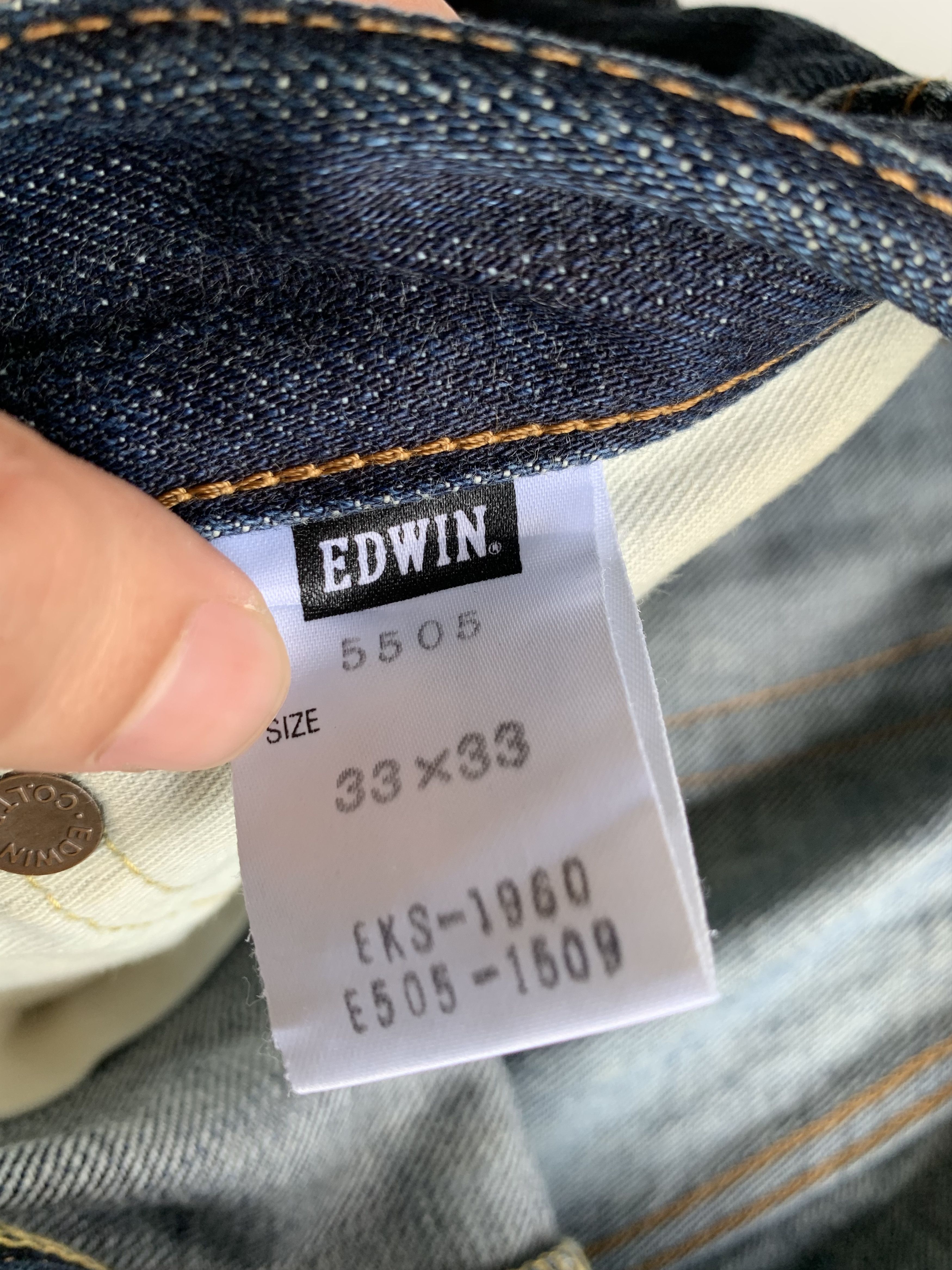 Kapital EDWIN SELVEDGE 505zx FADED &RUSTY DISTRESSED DENIM Size US 33 - 17 Thumbnail