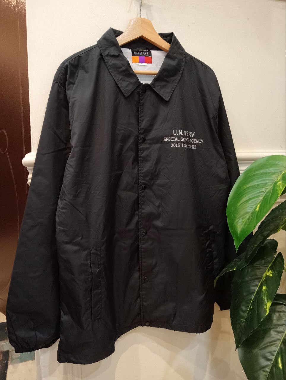 Anime EVANGELION RADIO EVA KHARA SPECIAL GOV'T AGENCY JACKET Size US XL / EU 56 / 4 - 3 Thumbnail
