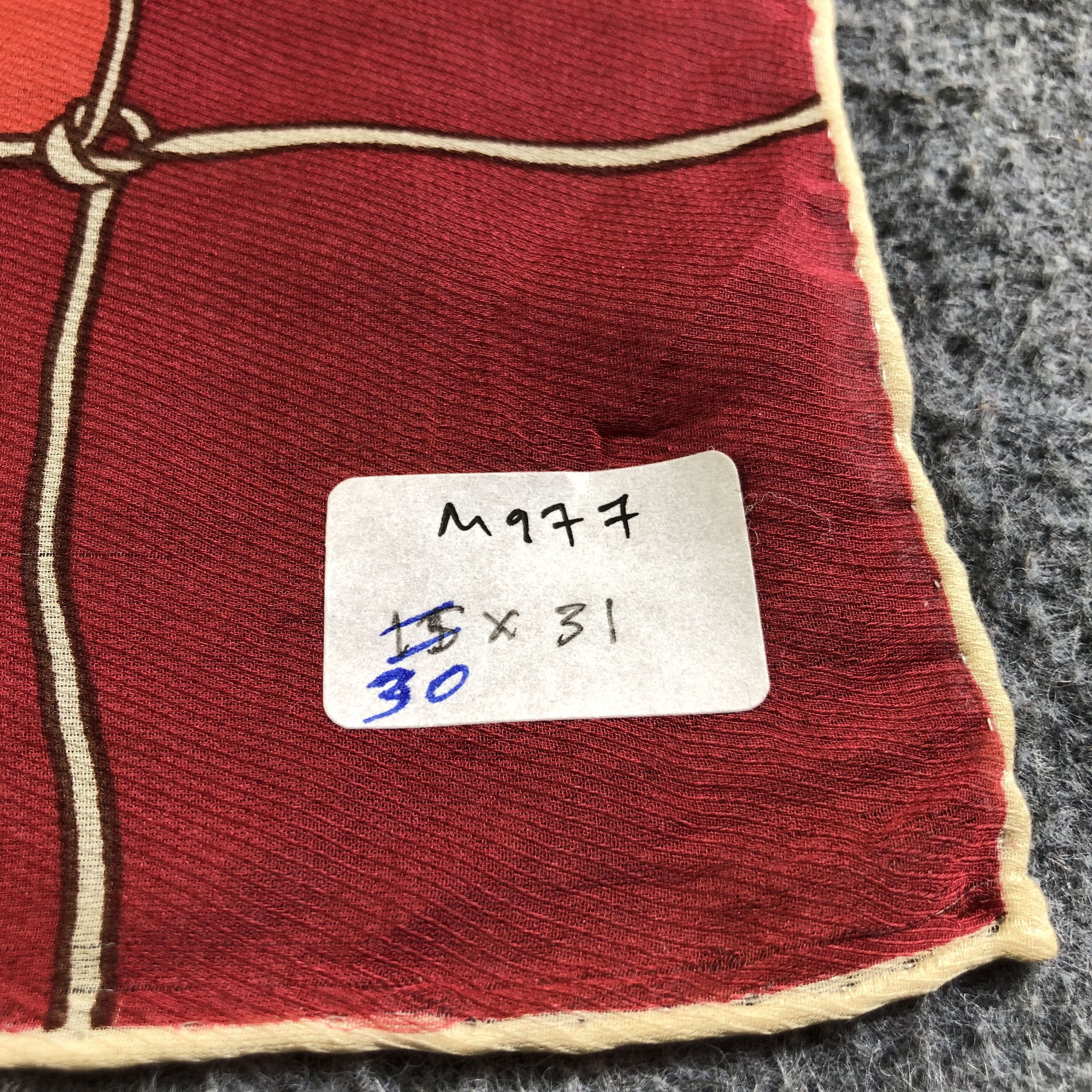 Hardy Amies Hardy Amies Hand Rolled Silk Scarf M977 Size ONE SIZE - 15 Thumbnail