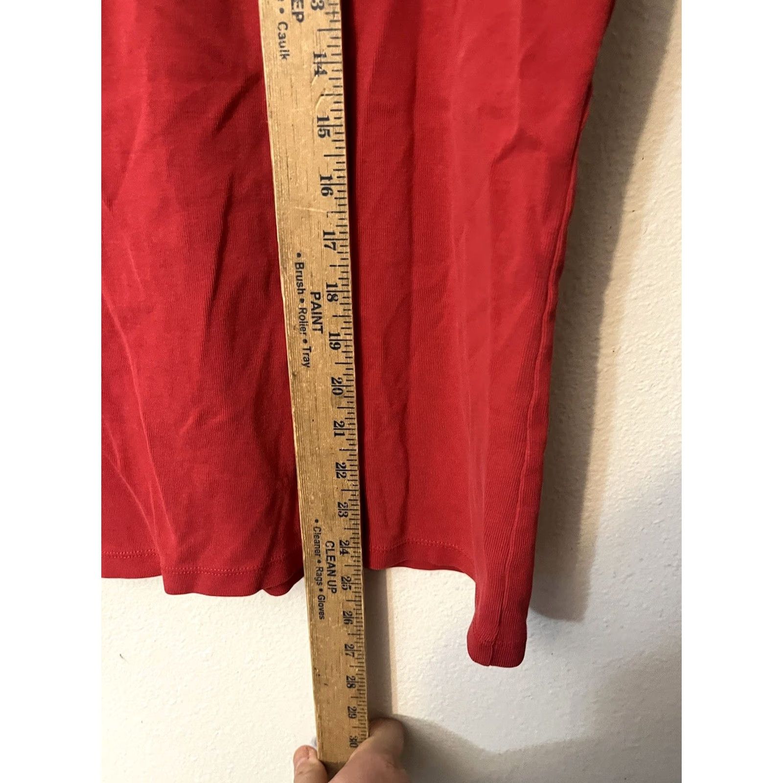 Gap GAP T-Shirt XL Red Solid Women Crew Neck Stretch Basic Shirt 90s style? Size XL / US 12-14 / IT 48-50 - 4 Thumbnail