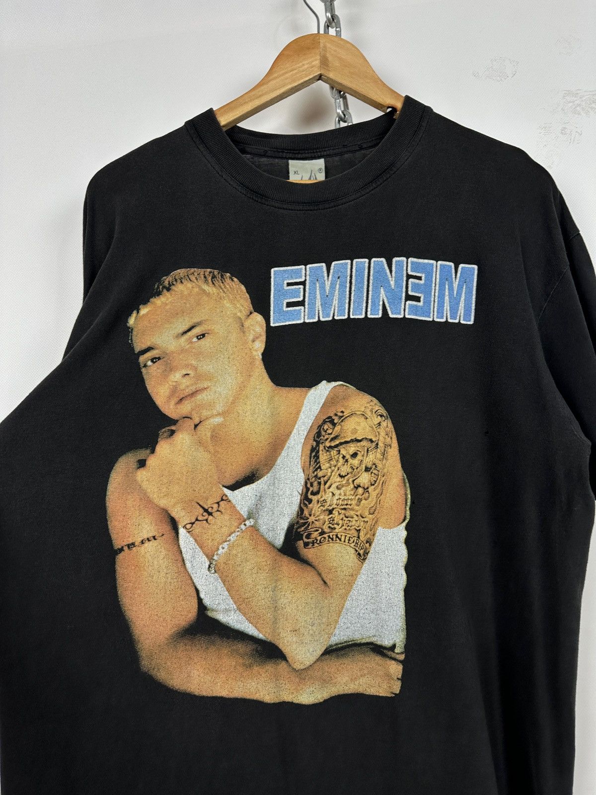 Band Tees 00s Vintage Eminem Graphic Print Rap Hip Hop Band T-Shirt Size US XL / EU 56 / 4 - 8 Thumbnail