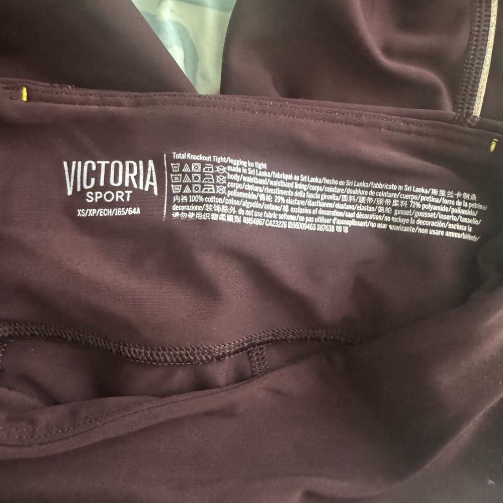 Victoria's Secret Victoria Sport Purple High-Waist Leggings | Athletic Perform Size 26" / US 2 / IT 38 - 4 Thumbnail