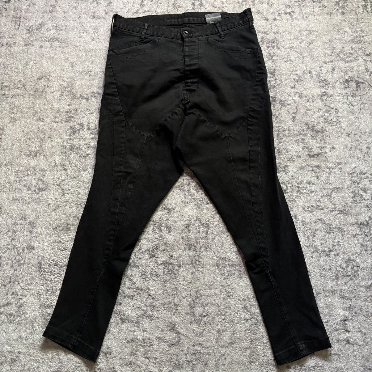 Julius Julius SAMPLE Drop Crotch Tapered Denim Jeans Black Size US 32 / EU 48 - 1 Thumbnail