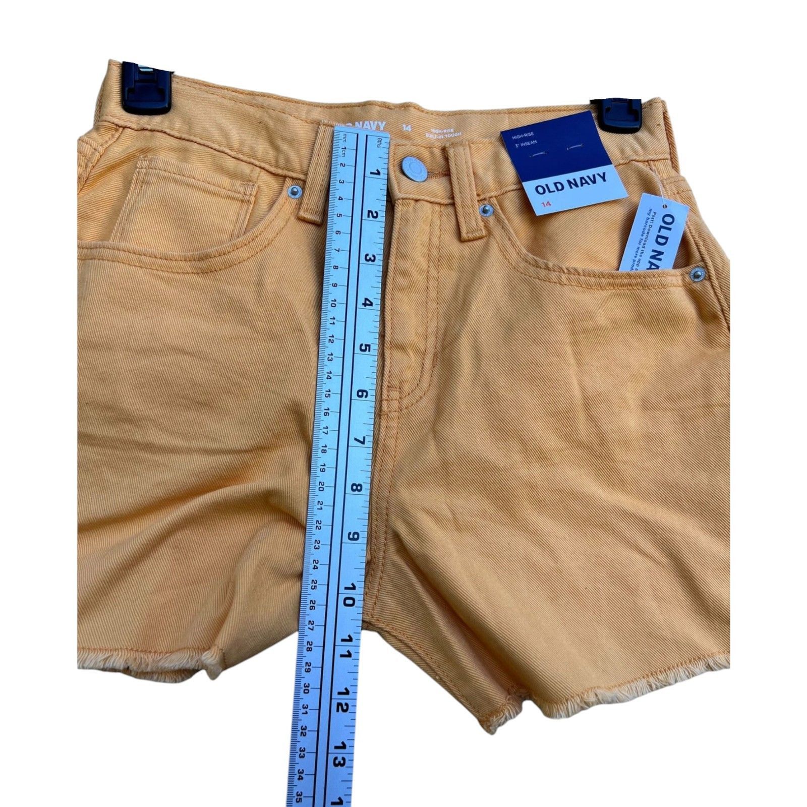 Old Navy Old Navy - Women's Sexy Denim Shorts - Yellow - 14 Size 36" / US 14 / IT 50 - 6 Thumbnail