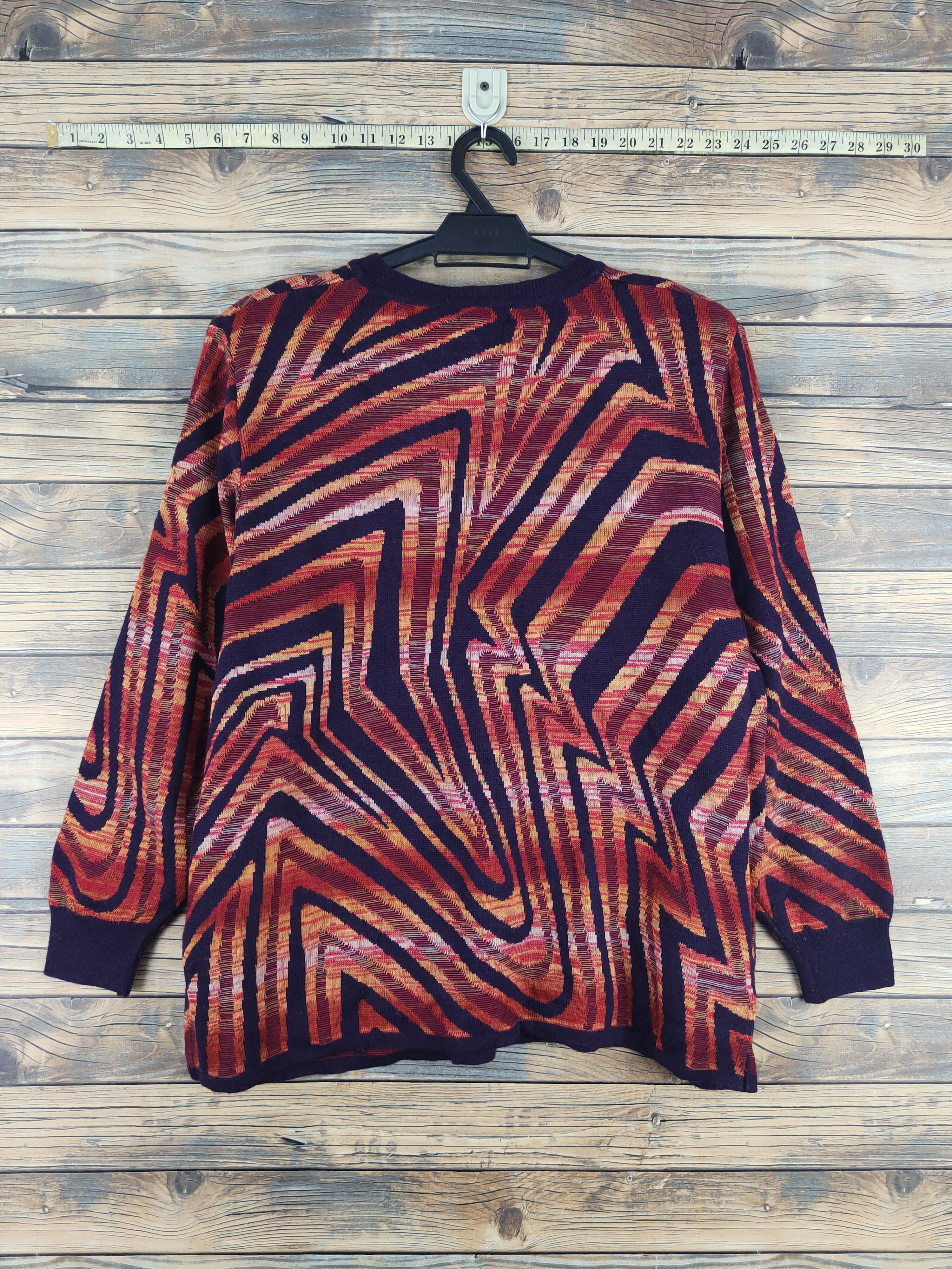 Japanese Brand Pearl Pear Purple Orange Knitwear Sweatshirts #W2158 Size M / US 6-8 / IT 42-44 - 6 Thumbnail