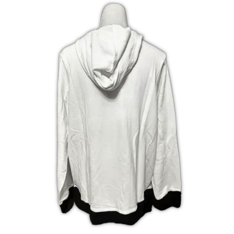 Other Societie Plus Hoodie Jacket Full Front Zip-Up White 18 NWOT Size XXL / US 16-18 / IT 52-54 - 6 Thumbnail