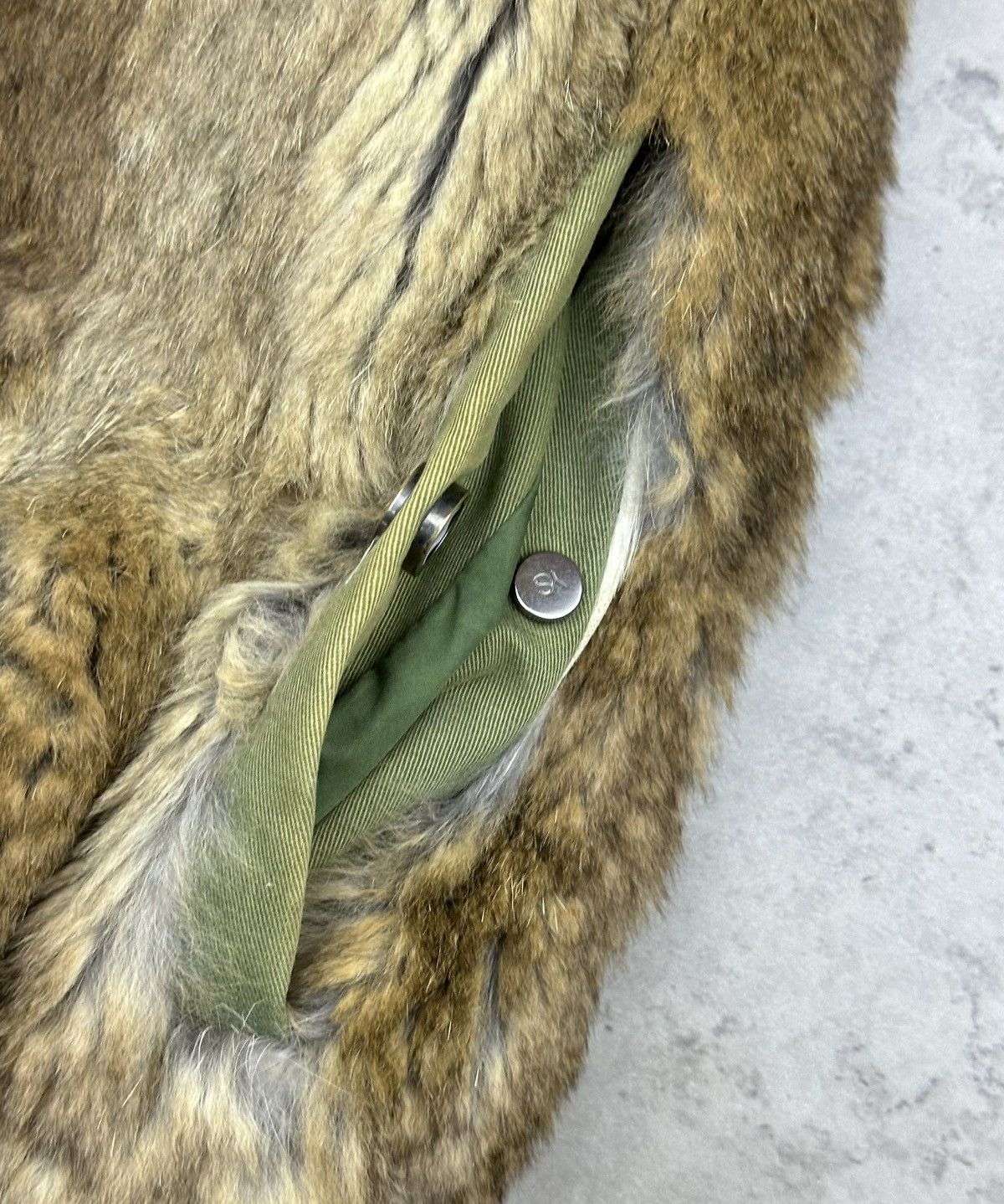 Yves Salomon YVES SALOMON Luxury Jacket Rabbit Fur Lining Coyote Trim Size US M / EU 48-50 / 2 - 12 Thumbnail