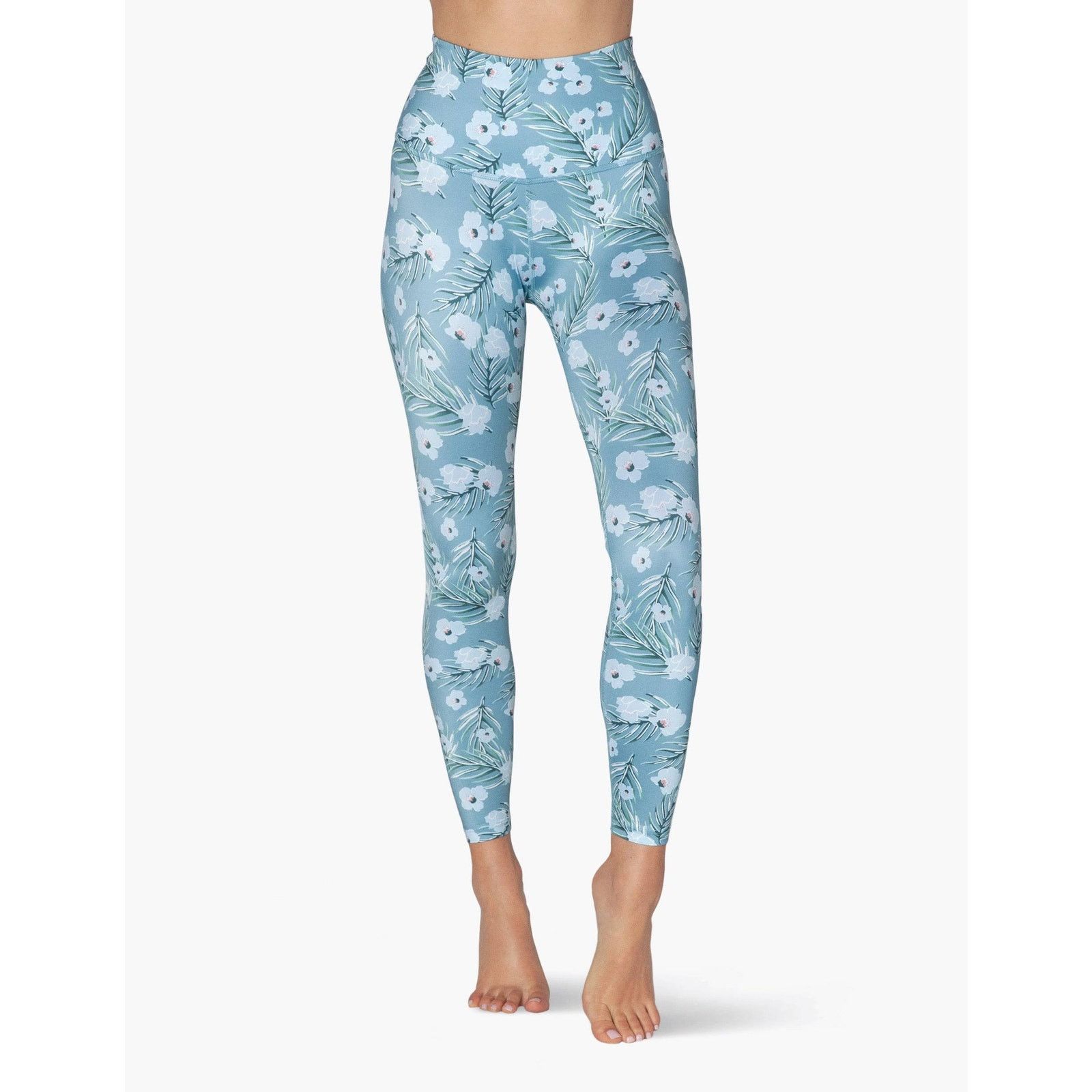 Beyond Yoga Beyond Yoga Floral Lux Print High Waist Midi Leggings Blue S Size 25" / US 0 / IT 36 - 8 Thumbnail