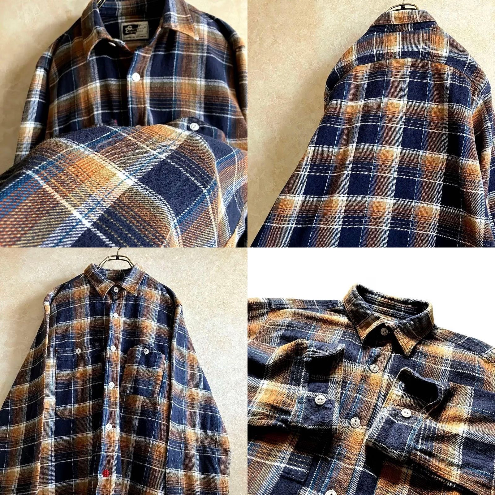 Engineered Garments ENGINEERED GARMENTS OMBRE CHECK FLANNEL SHIRT MEN MULTICOLOR COTTON SIZE M USED Size US M / EU 48-50 / 2 - 9 Thumbnail