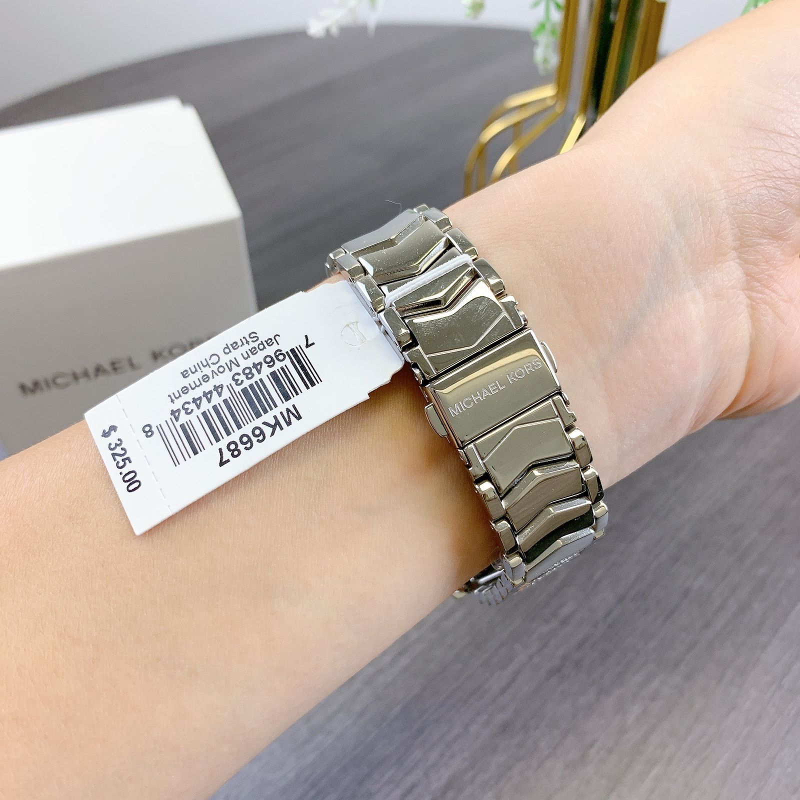 Michael Kors Michael Kors MK6687 Whitney Three-Hand Pavé Stainless Steel Size ONE SIZE - 3 Thumbnail